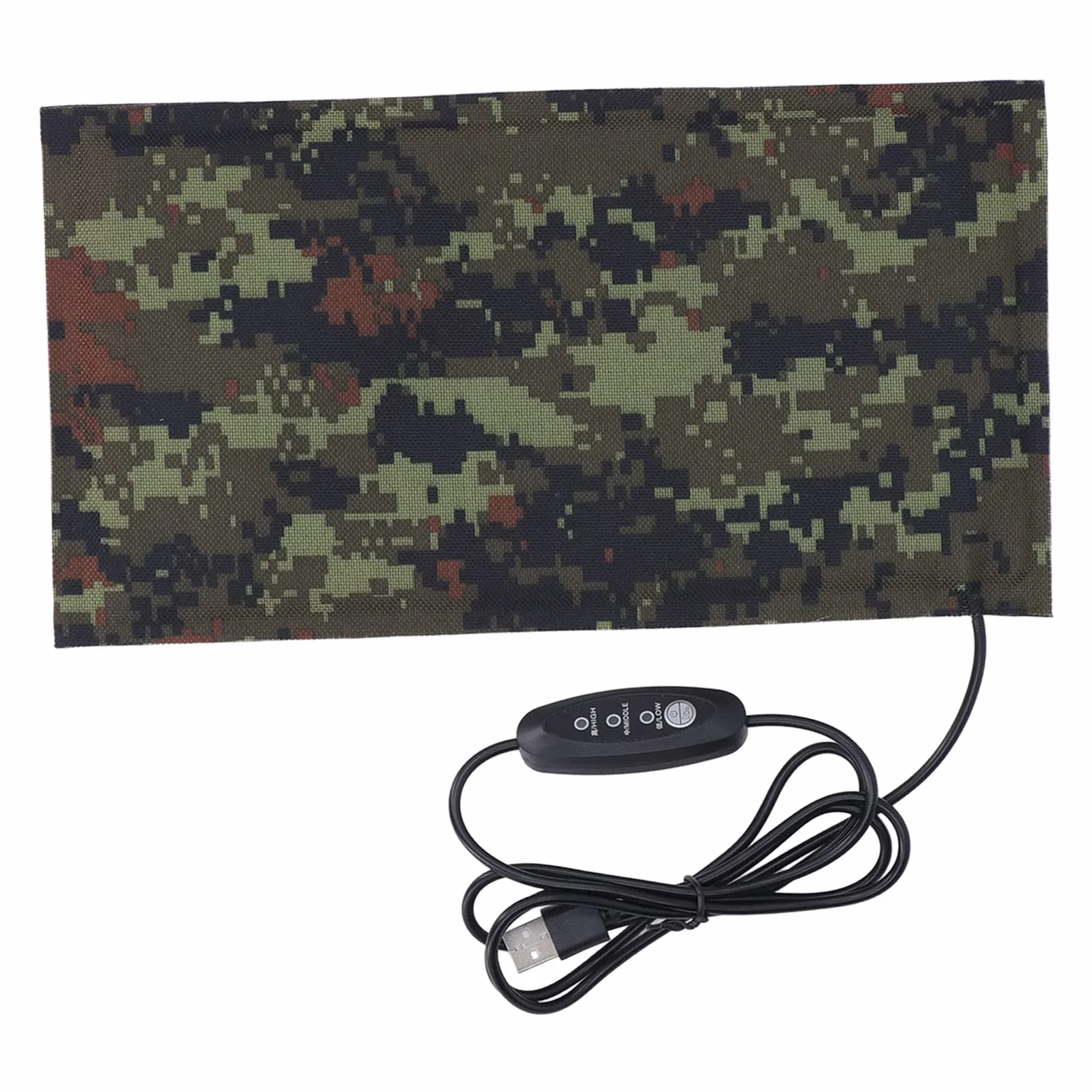 Grzejnik USB – Arkusz grzewczy elektryczny do podgrzewania tkanin, wodoodporny, z 3 poziomami temperatury, wymiary: 15 x 28 cm (1 para)