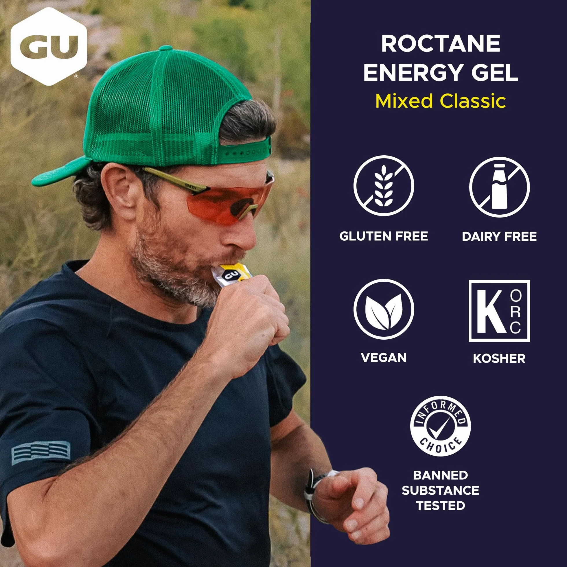 GU Roctane Ultra Endurance Energy Gel, Assorted Flavors, 24-Count