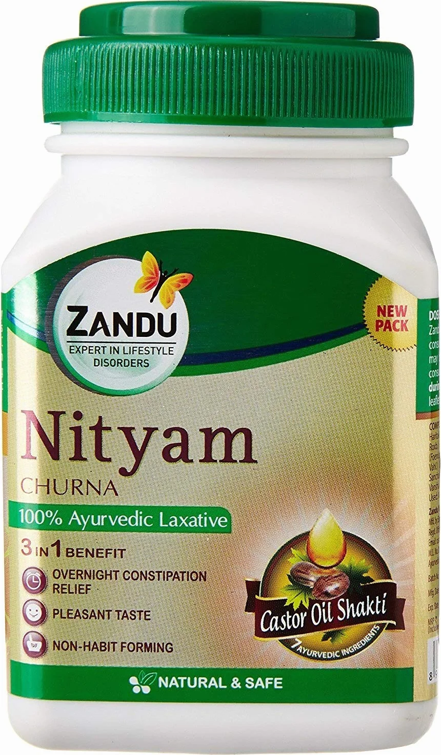 Zandu Nityam Churna For Constipation 100 g [Pack of 2] (Ship from India)