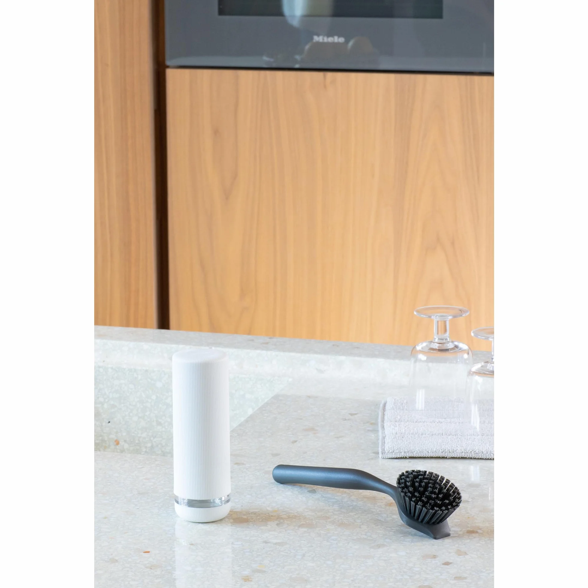 Brabantia 228063 Dozownik Płynu do Naczyń SinkStyle, 200ml, Fresh White