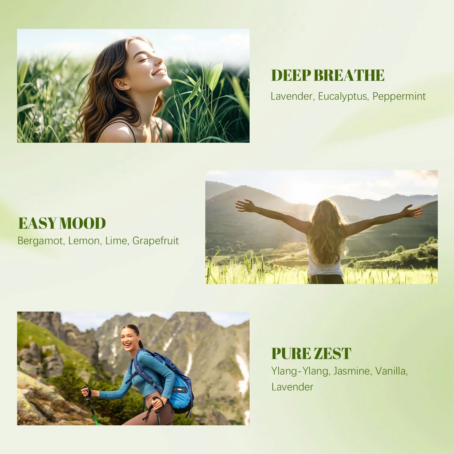 Zestaw olejków eterycznych 6 x 10 ml naturalny do aromaterapii SPA