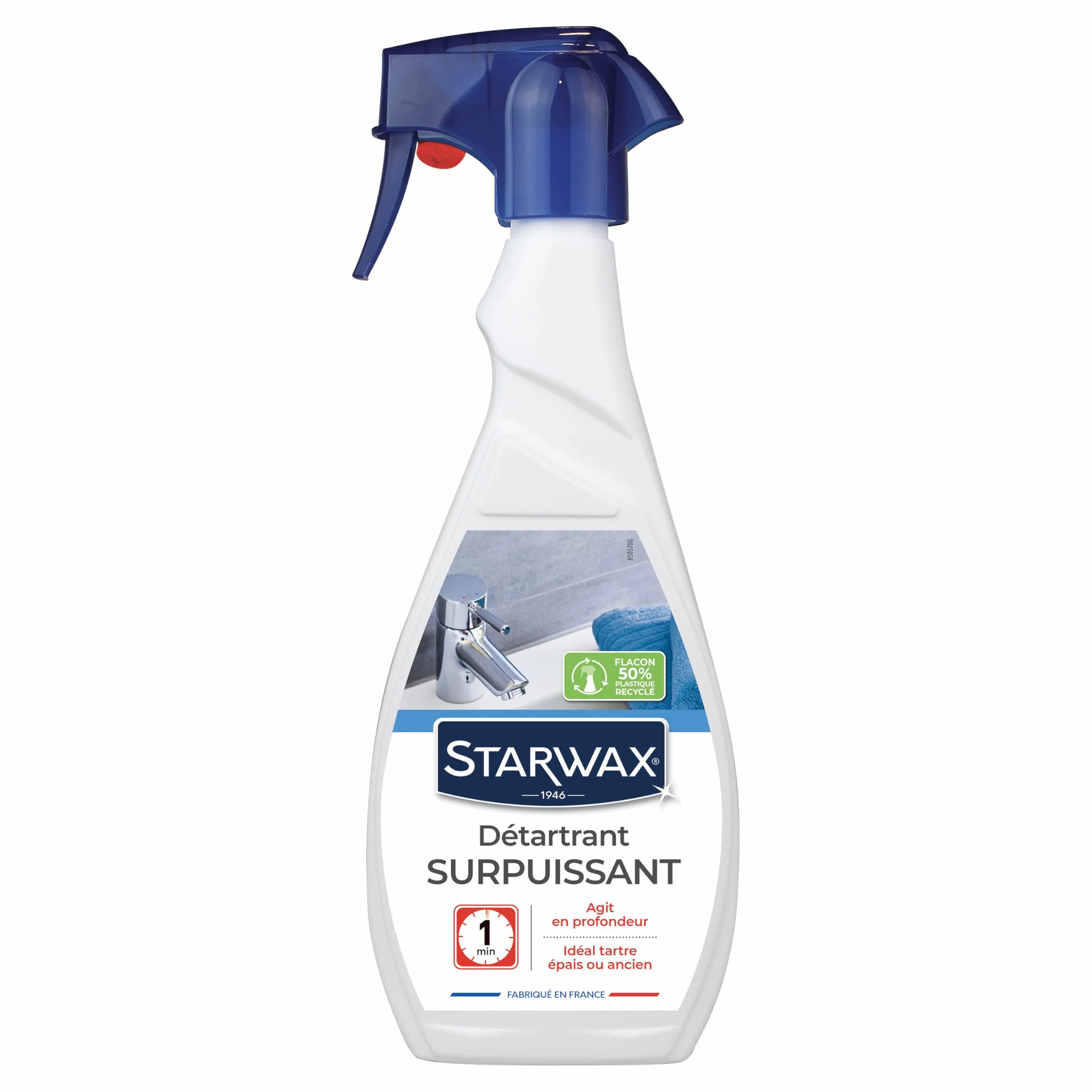 STARWAX Supermocny odkamieniacz do łazienki - 500 ml - idealny do głębokiego odkamieniania grubych warstw kamienia - pozostawia podłoże błyszczące - bez śladów