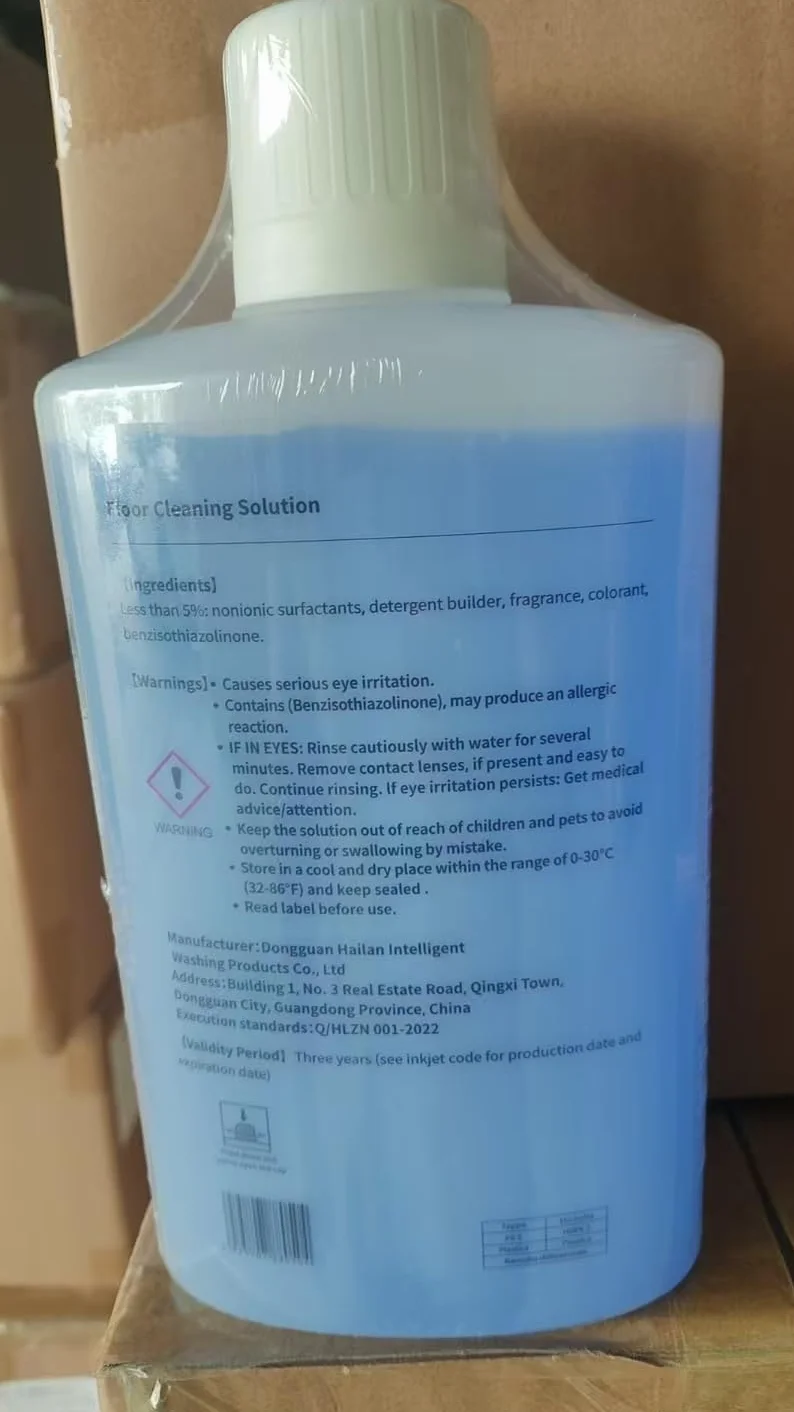 Środek czyszczący 1 l koncentrat, środek do czyszczenia podłóg specjalnie do robota odkurzającego Roborock, bez smug, niski poziom piany i odświeżający zapach | do płytek, laminatu, parkietu |