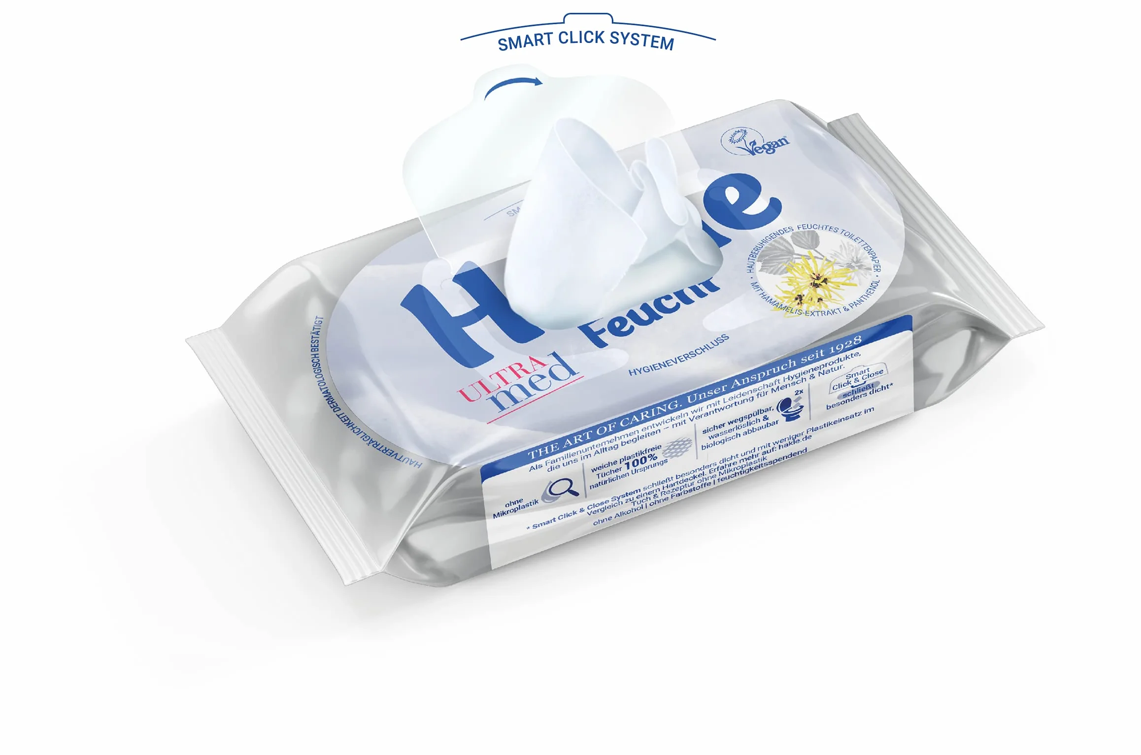 Hakle Wilgotny Papier Toaletowy Ultra Med 12 Sztuk 12 x 42 Arkuszy Pielęgnujący Szybko Rozpuszczalny w Wodzie