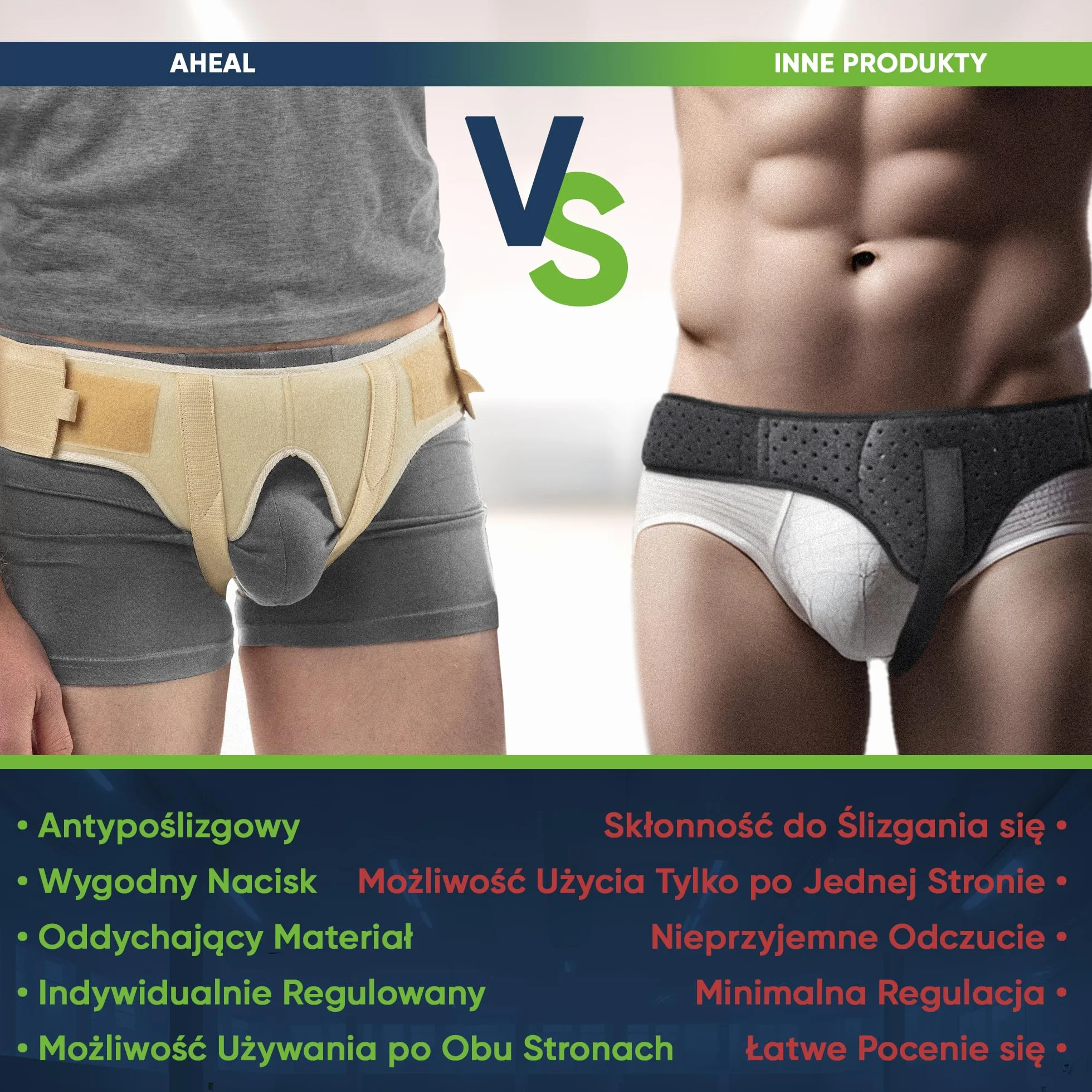 Pas podtrzymujący pachwiny na przepuklinę pachwinową Rozmiar 2