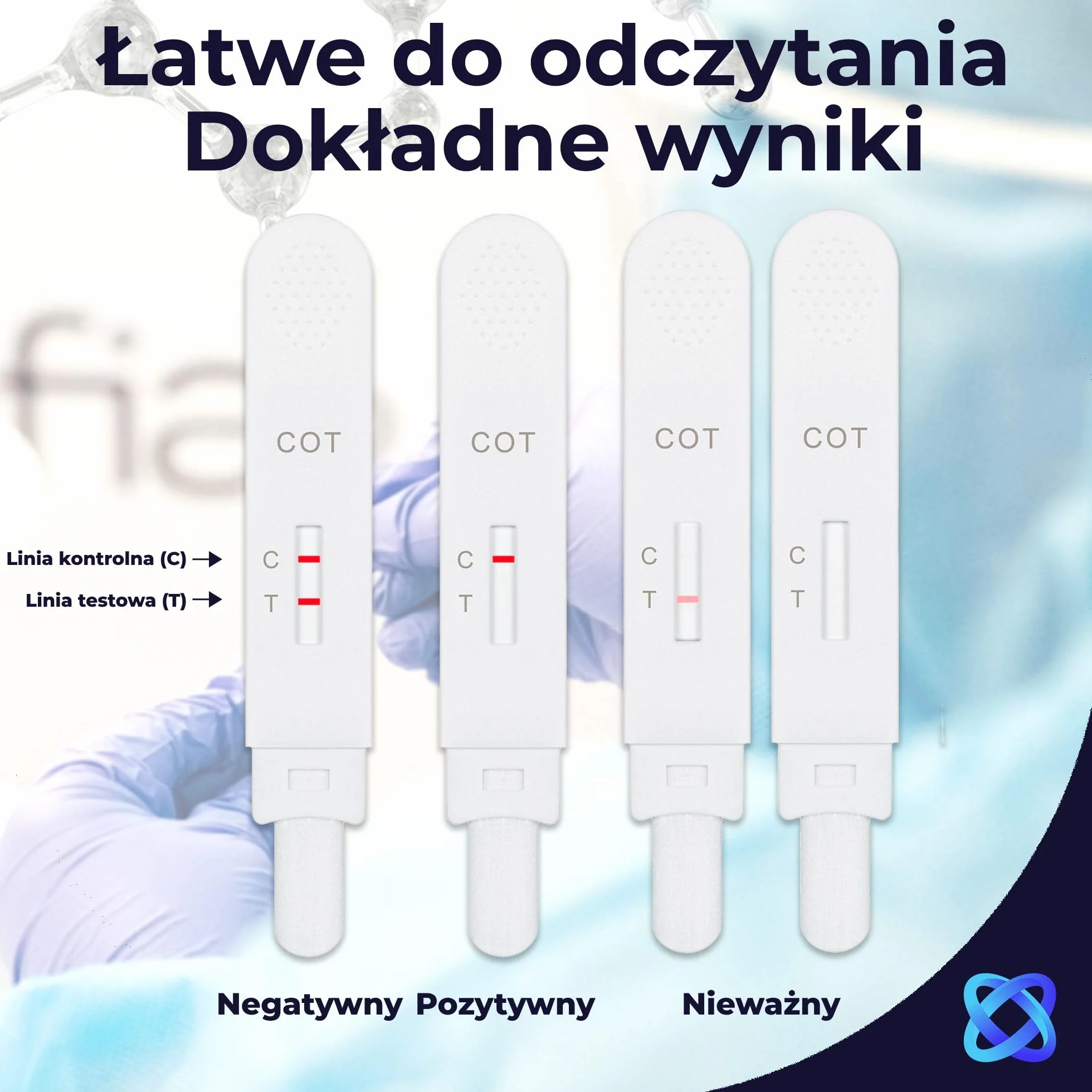 5 x Test Ślinowy SalyvGenics na Nikotynę | Szybki Test na Nikotynę (Kotyninę) w Ślinie i Płynach Ustnych | Zestaw Testowy do Wapowania