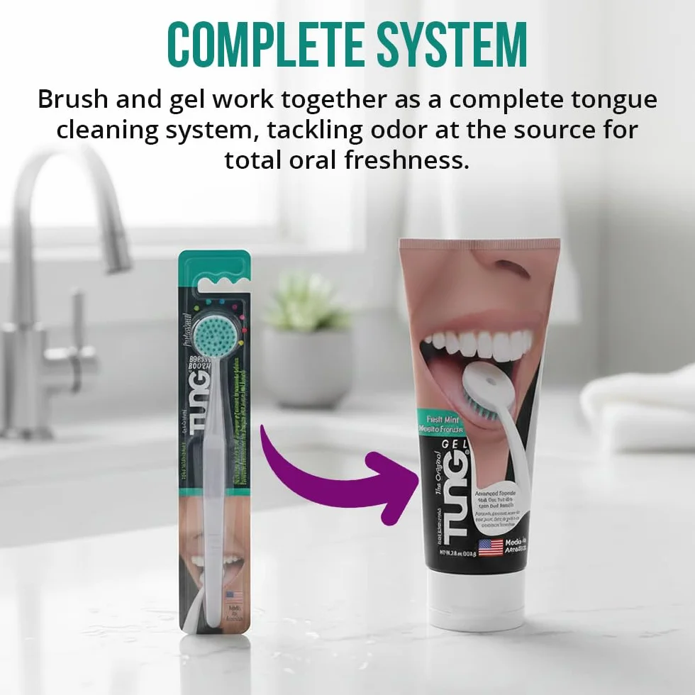 TUNG Fresh Mint żel do czyszczenia języka – 4 sztuki
