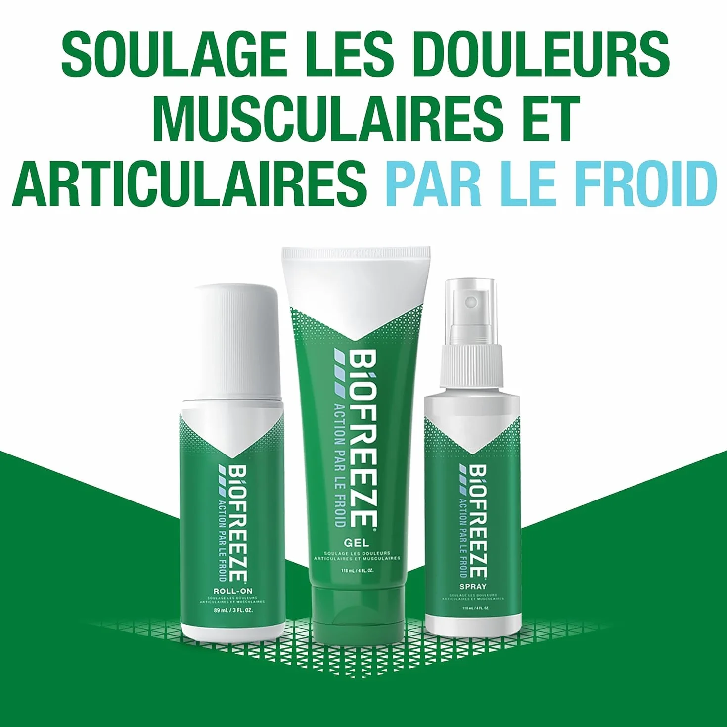 Biofreeze Zestaw 2 probówek żelowych łagodzących ból, 118 ml