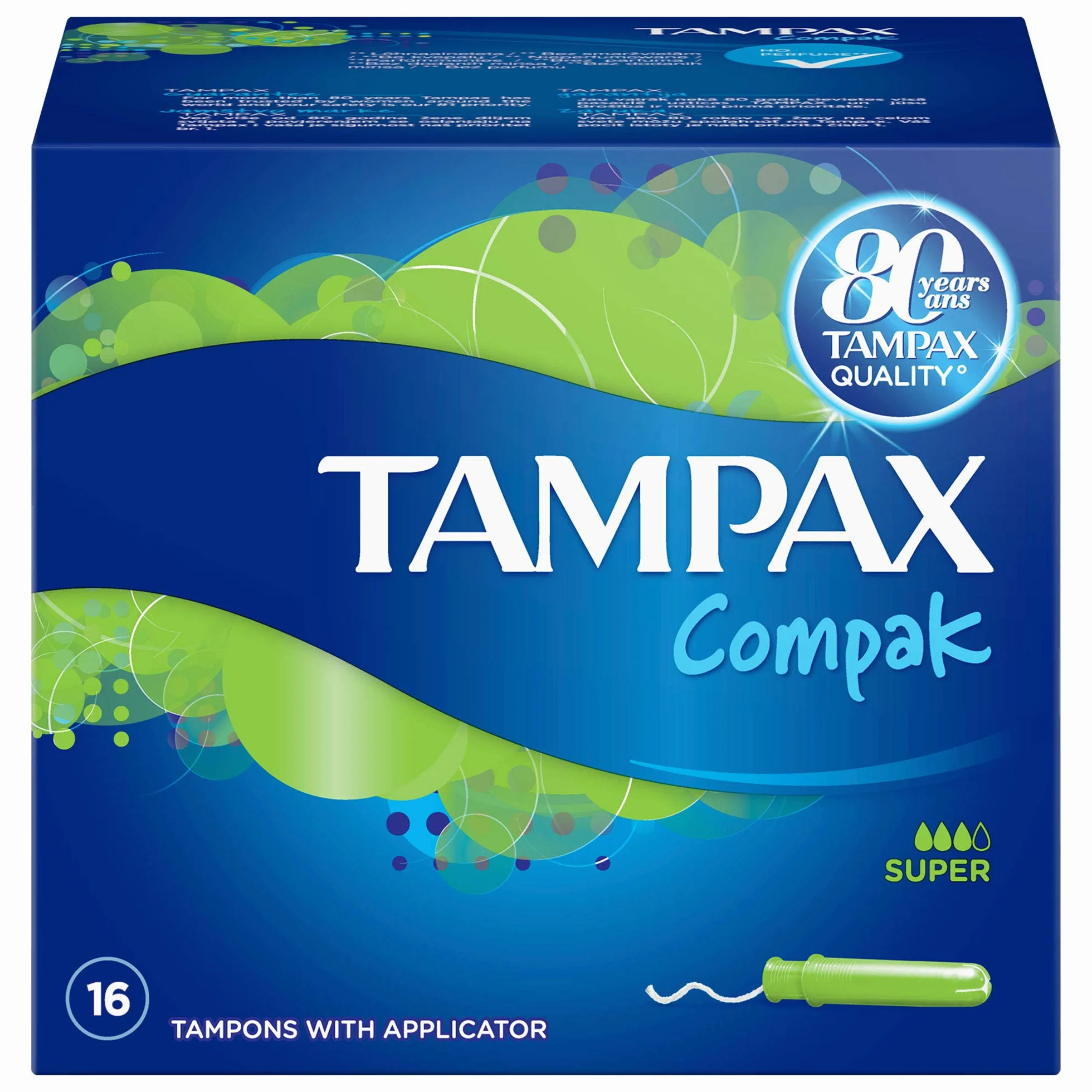 Tampax Compak Super tampony z aplikatorem, 16 sztuk