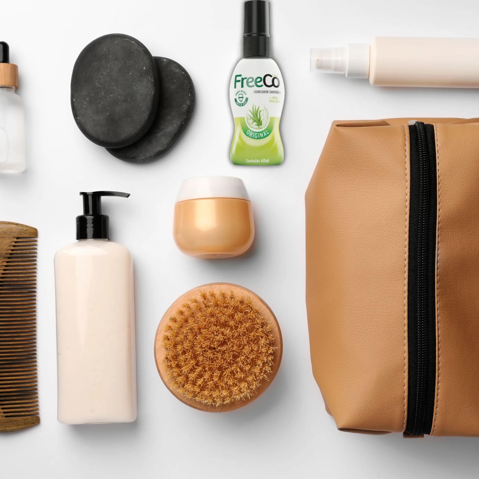 Freeco Spray do WC Przed Użyciem | Blokuje zapach, z Olejkami Eterycznymi | Idealny do Domu, Biura i w Podróży | Opakowanie 1x60ml, Oryginalny Zapach Cytrusowy