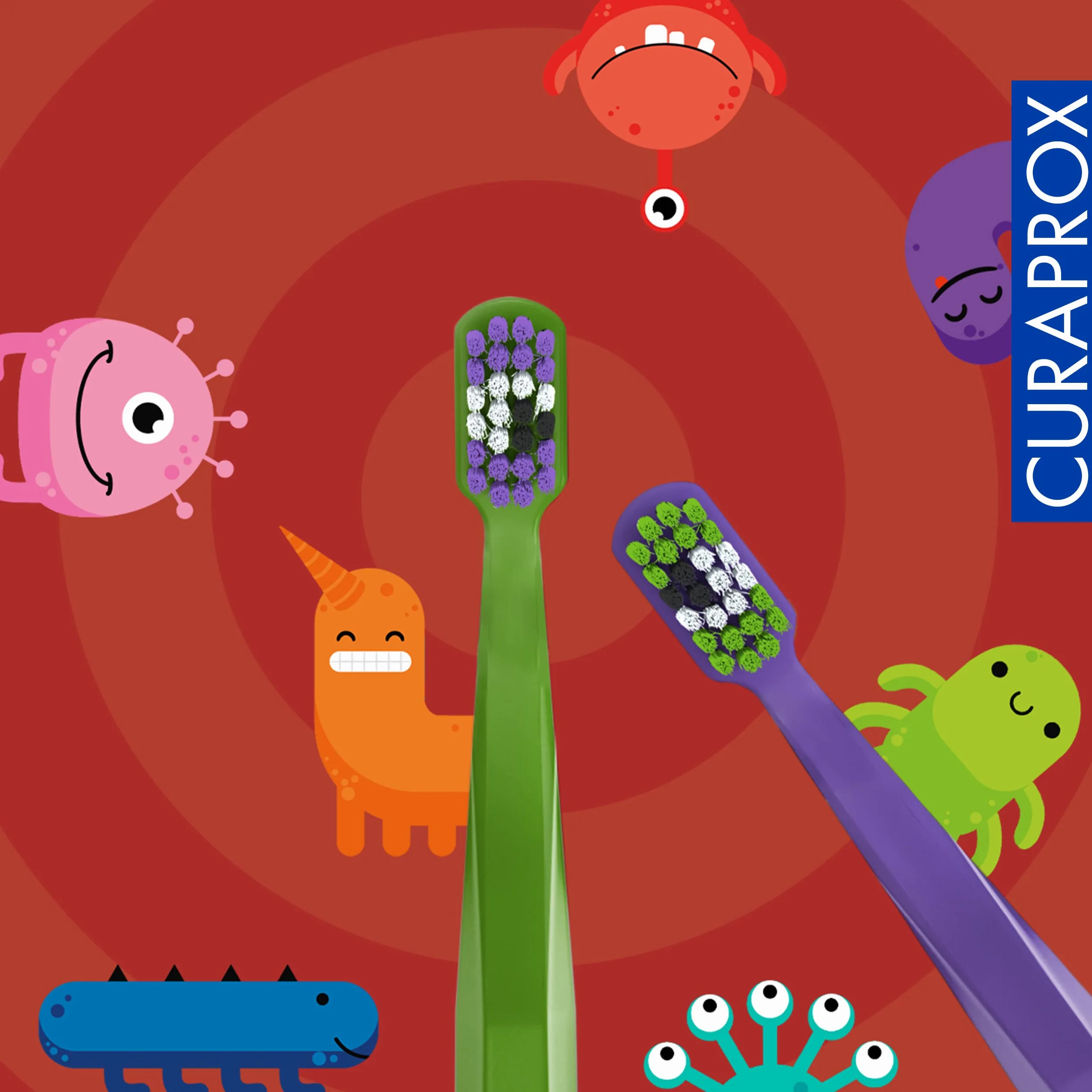 Curaprox CS Kids ręczna szczoteczka do zębów ultra miękka 2 sztuki