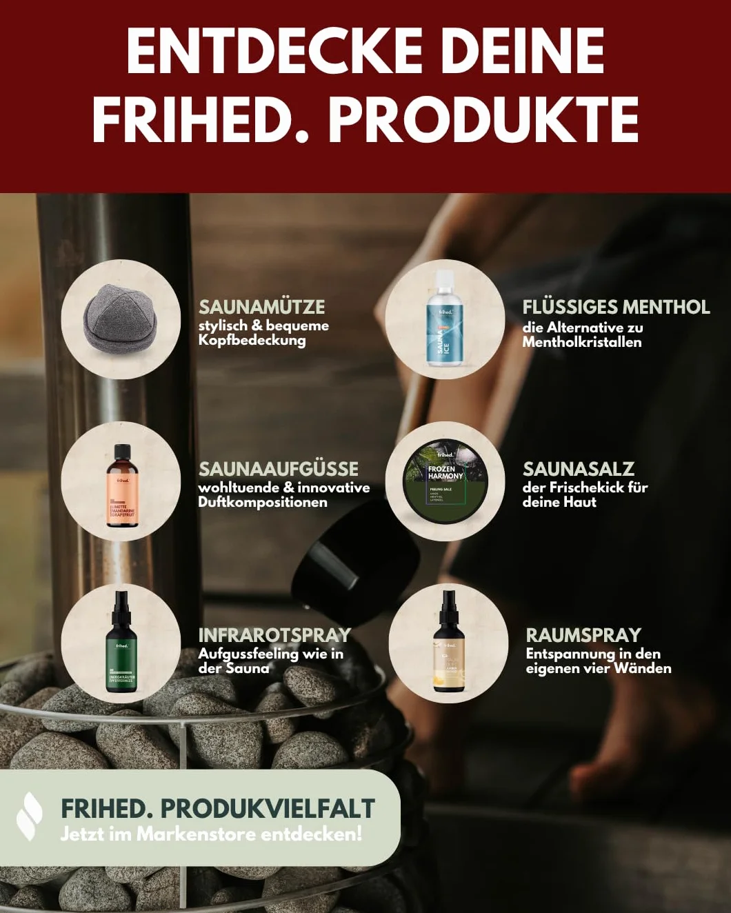 frihed.® Napar do sauny Winter Nights 100 ml – cynamon, anyż gwiazdkowy, olej z pieczonego jabłka – edycja limitowana