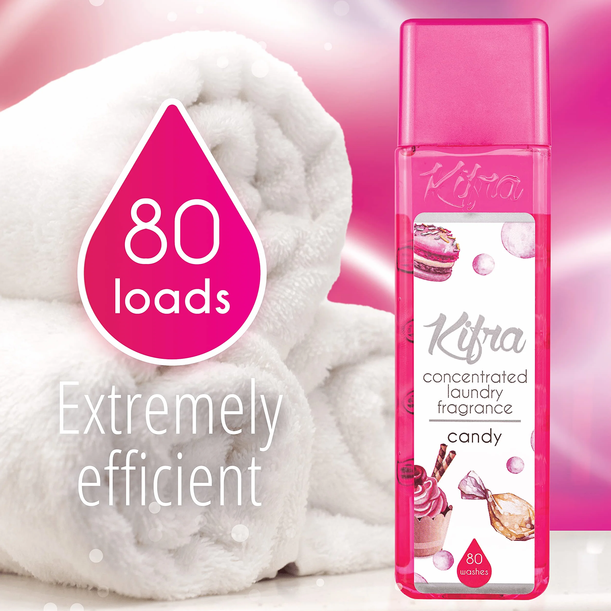 KIFRA CANDY Skoncentrowany zapach do prania 200ml 80 cykli