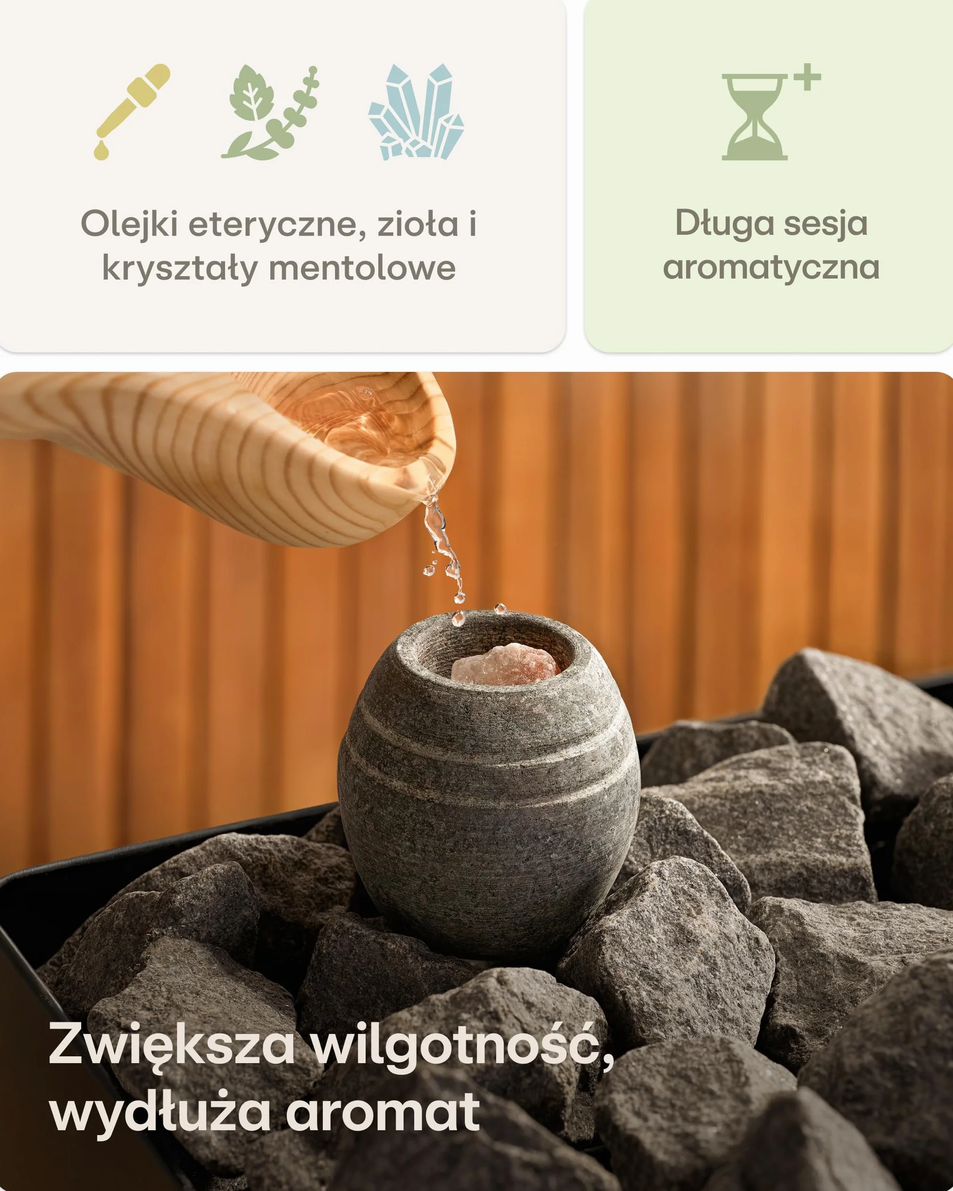 Praknu Miska parownika do sauny z wytrzymałego granitu – Dla relaksujących chwil z aromatem – Naczynie na olejki i zioła – Kompaktowy rozmiar – Do domu i spa