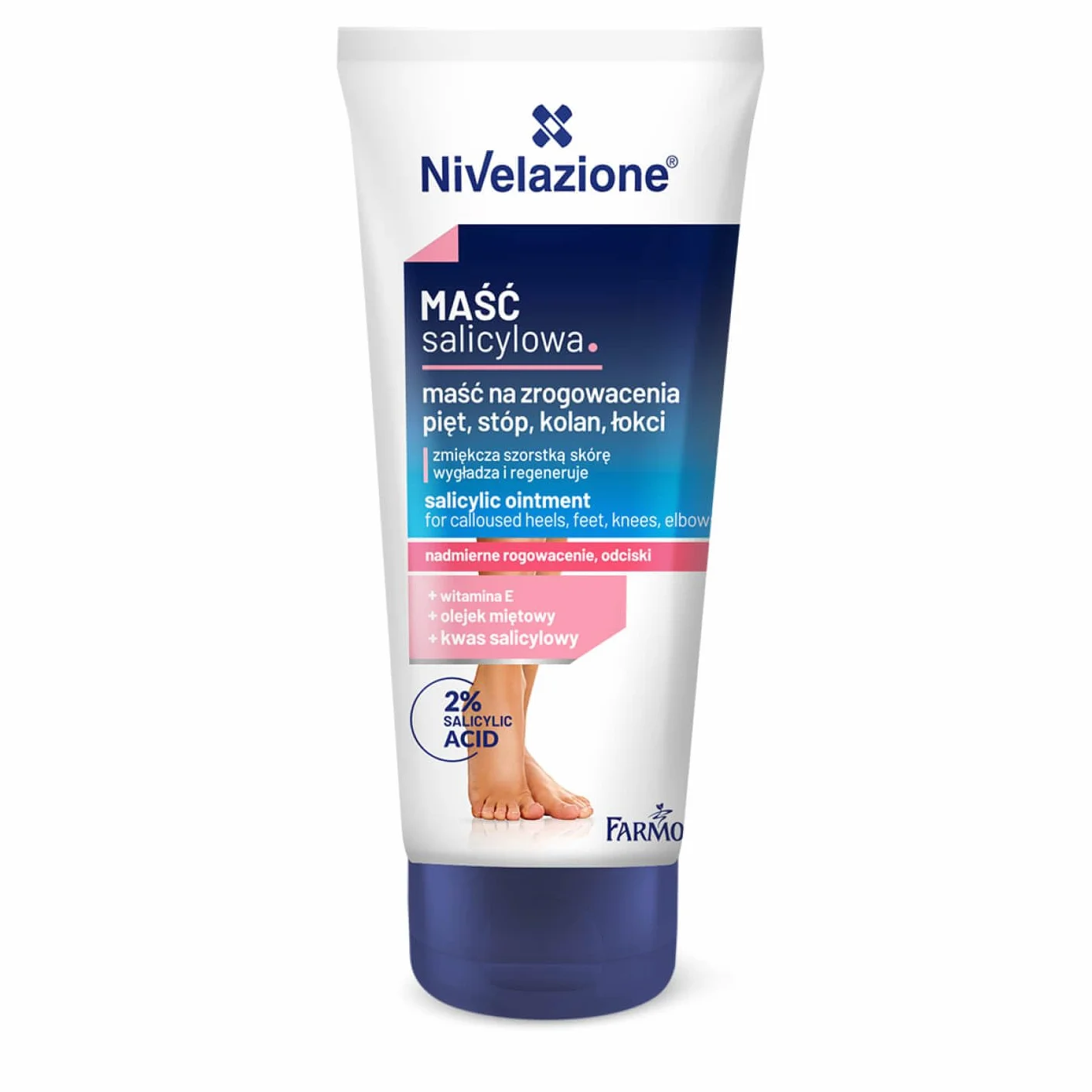 NIVELAZIONE Maść salicylowa na zrogowacenia pięt, stóp, kolan, łokci 75 ml