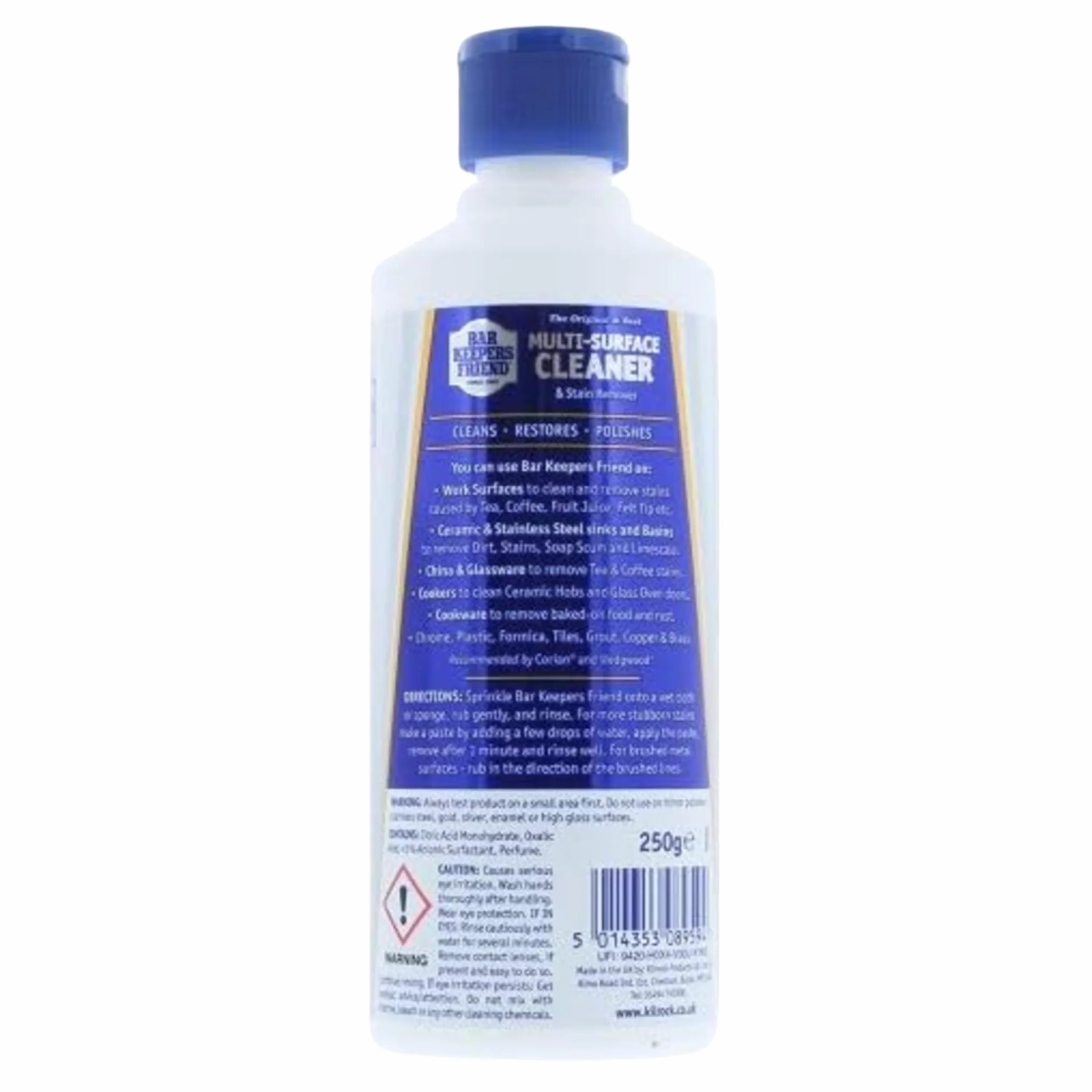 Bar Keepers Friend Uniwersalny środek czyszczący do powierzchni i usuwania plam, 250 g