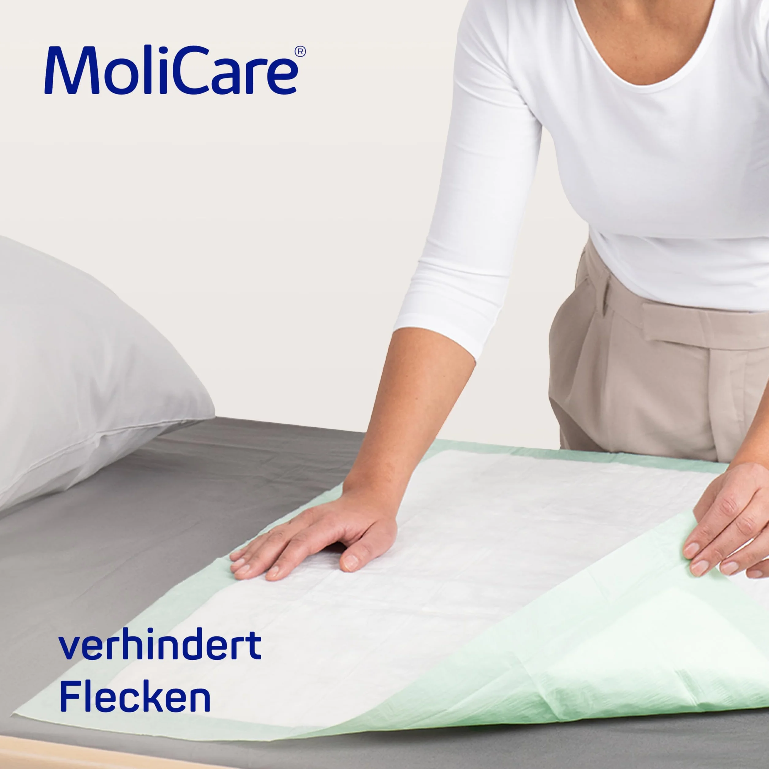 MoliCare Mata na łóżko premium, mata na łóżko dla osób nietrzymających moczu, chłonność 7 kropli, rozmiar 60 x 90 cm, 25 sztuk