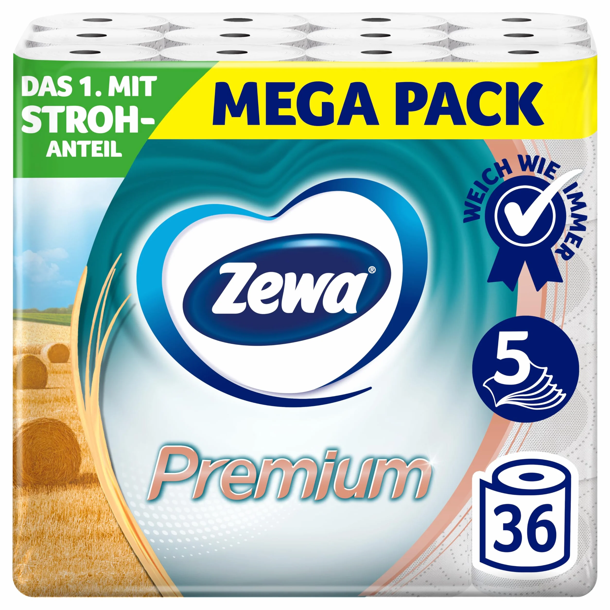 ZEWA Papier toaletowy premium 5-warstwowy 6x6 (36) rolek 110 arkuszy
