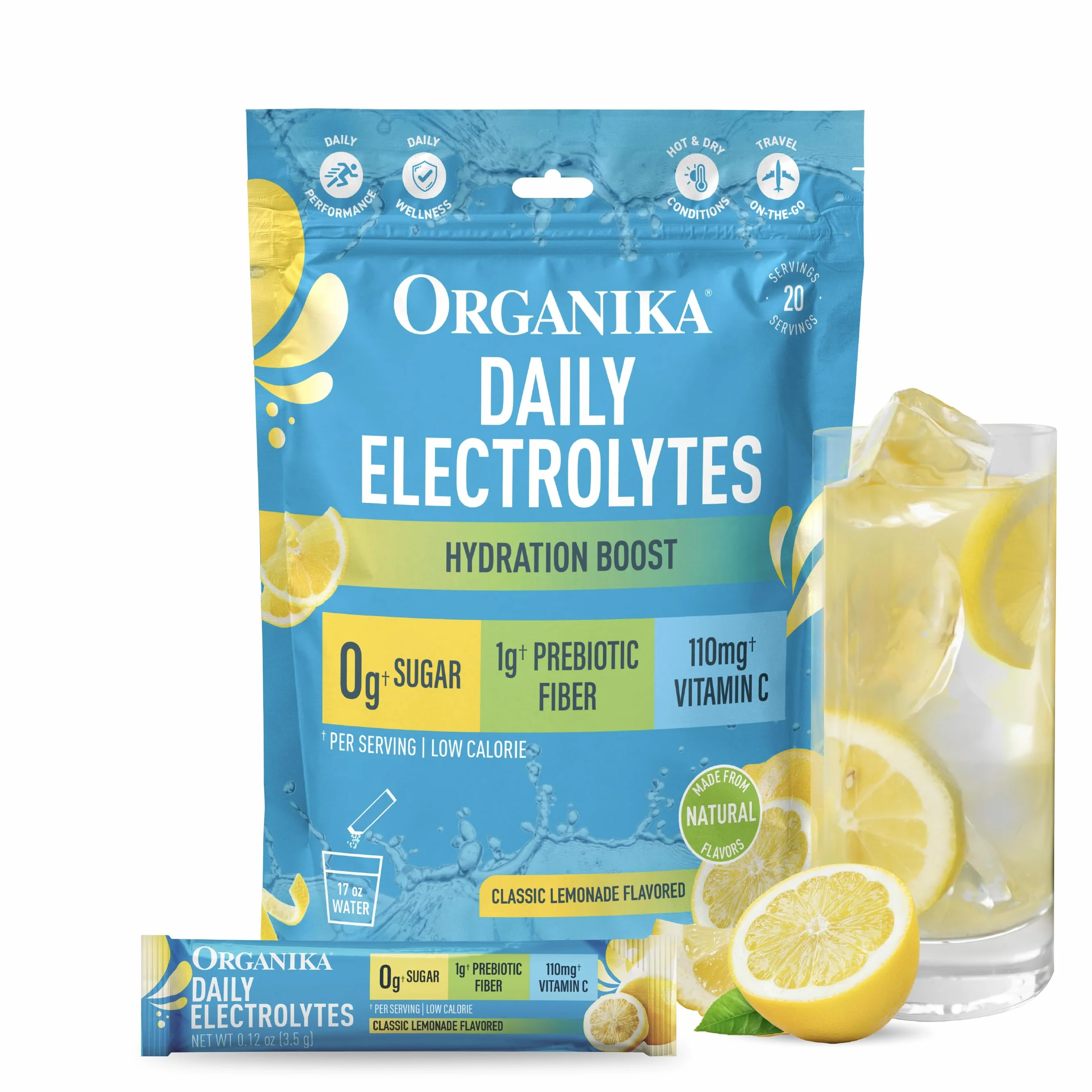 Organika Electrolytes Classic Lemonade 3.5g x 20