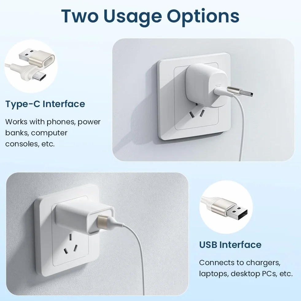 Aolso Terapia światłem czerwonym do uszu 650 nm 2 w 1 USB i typ C urządzenie łagodzące szumy uszne