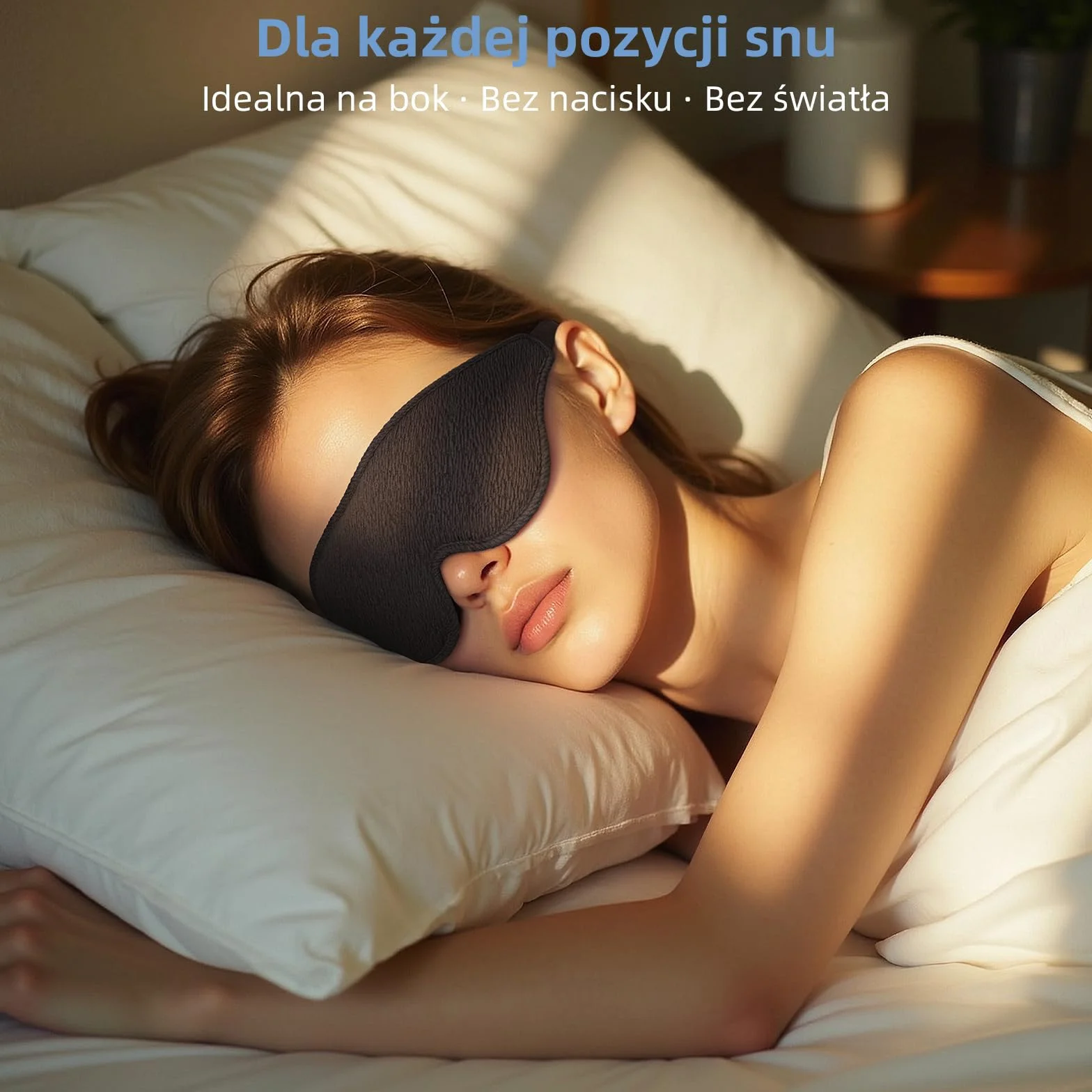 Trilancer 2026 Innowacyjna Maska na Oczy Opaska do Spania 3D – Maska Zaciemniająca 99.99% z Zatyczkami do Uszy – Idealna dla Kobiet i Mężczyzn na Drzemkę, Podróż i Medytację (Czarny)