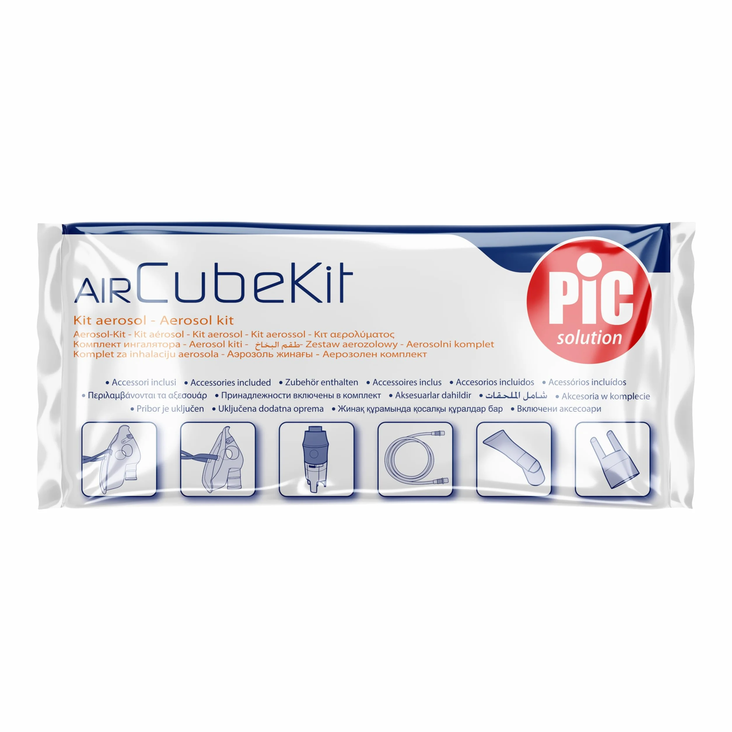 Pic solution Kit Air Cube Aerozol do aerozoli Air Cube Pic, Biały, Niebieski, Przezroczysty