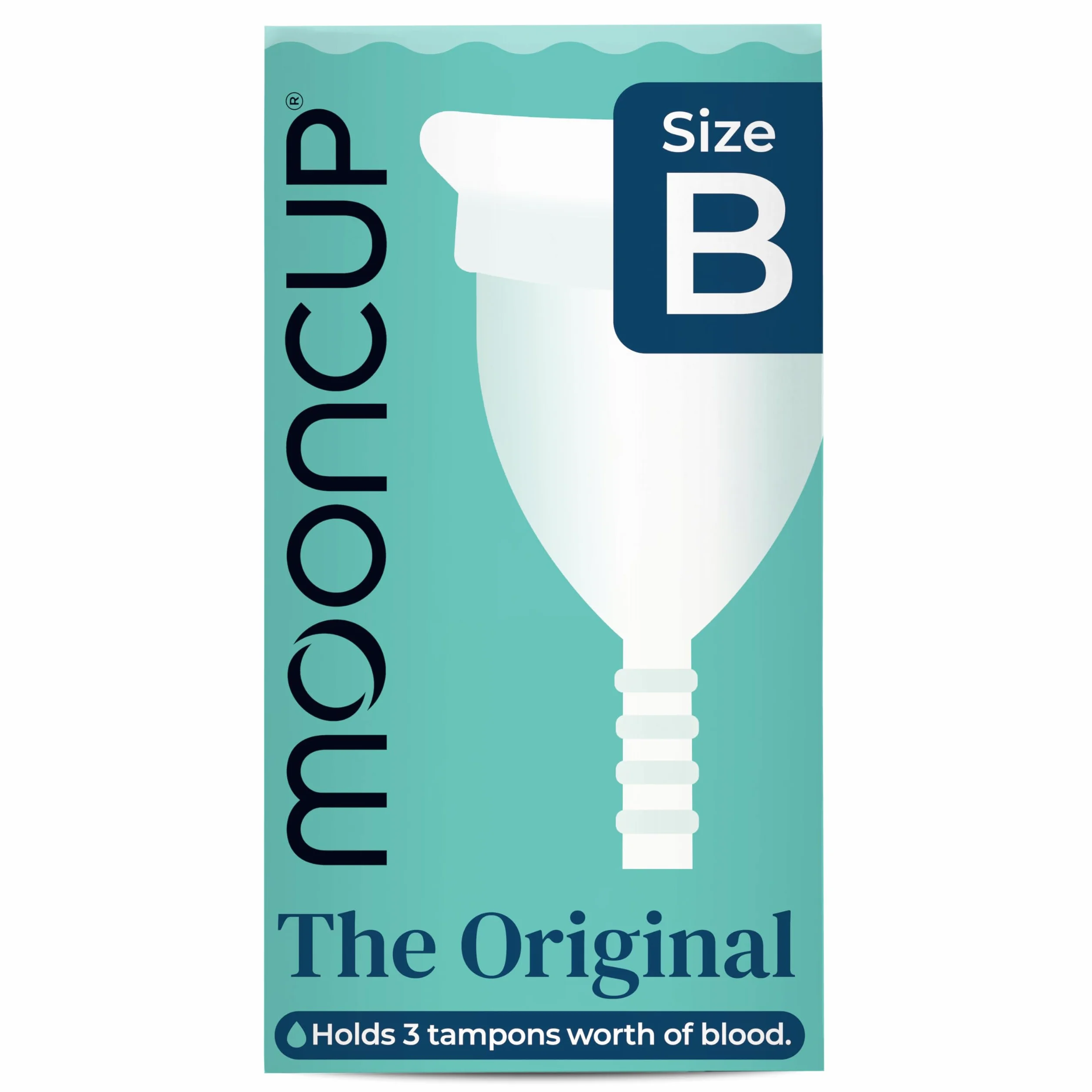 Mooncup silikonowy kubeczek menstruacyjny wielokrotnego użytku rozmiar B 30 lat lub mniej