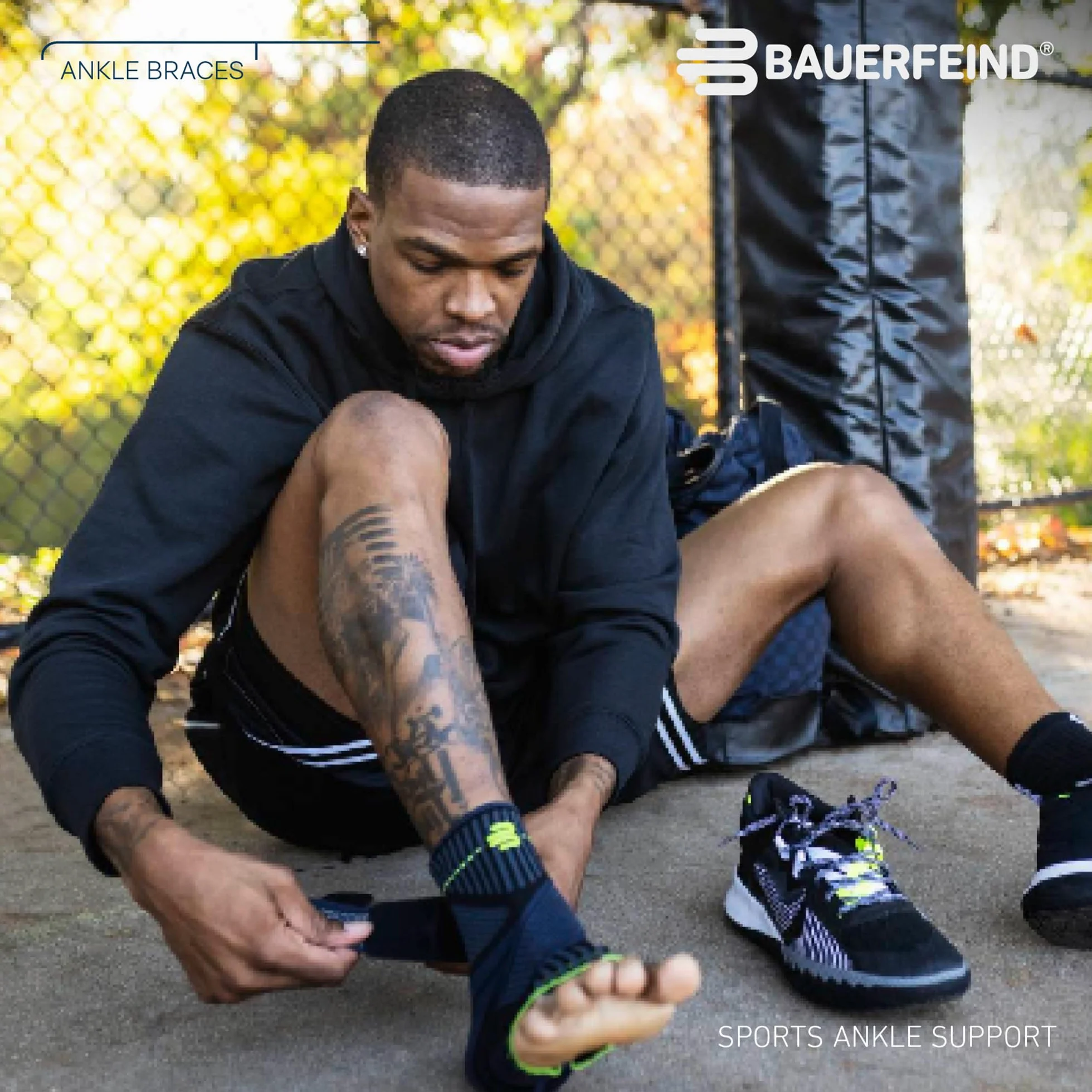 Bauerfeind "Ankle Support" Sportowy stabilizator na kostkę, Unisex