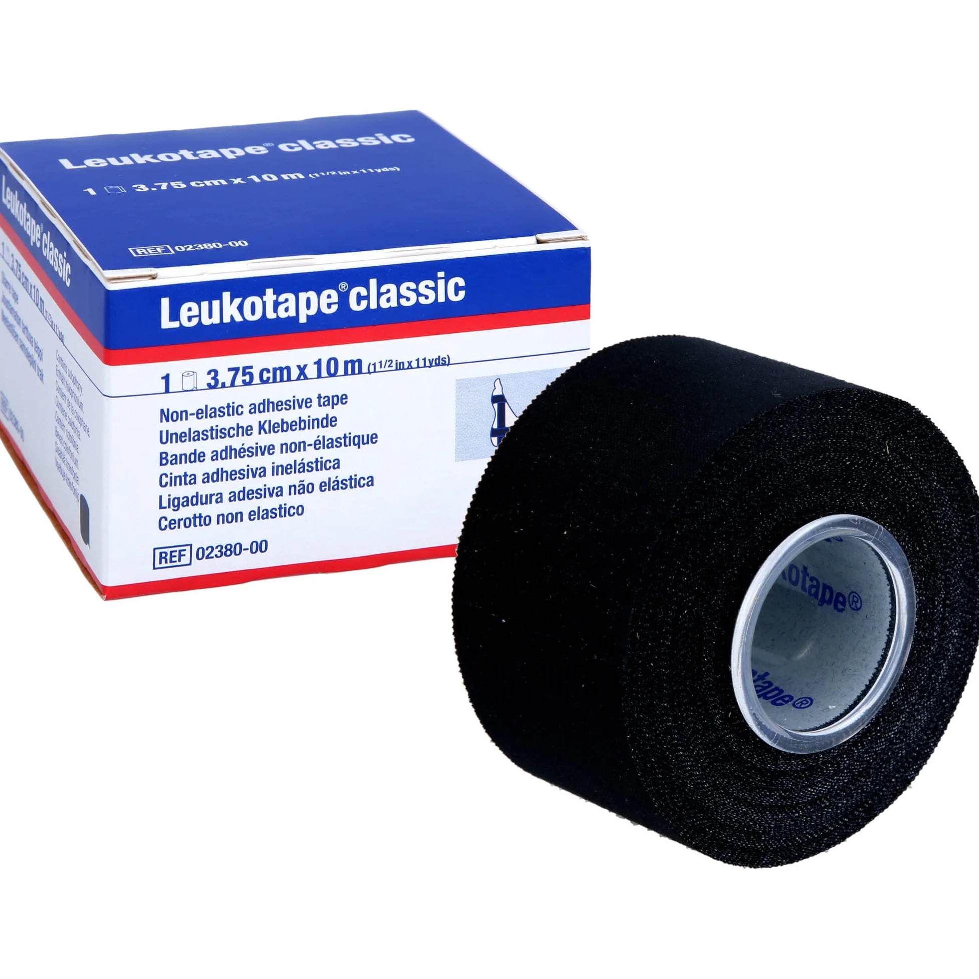 Leukotape classic 3,75 cm x 10 m czarna taśma zaciskowa, 1 szt. opakowanie