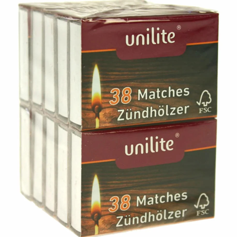 Unilite Zapałki 10 opakowań po 38 sztuk 380 zapałek