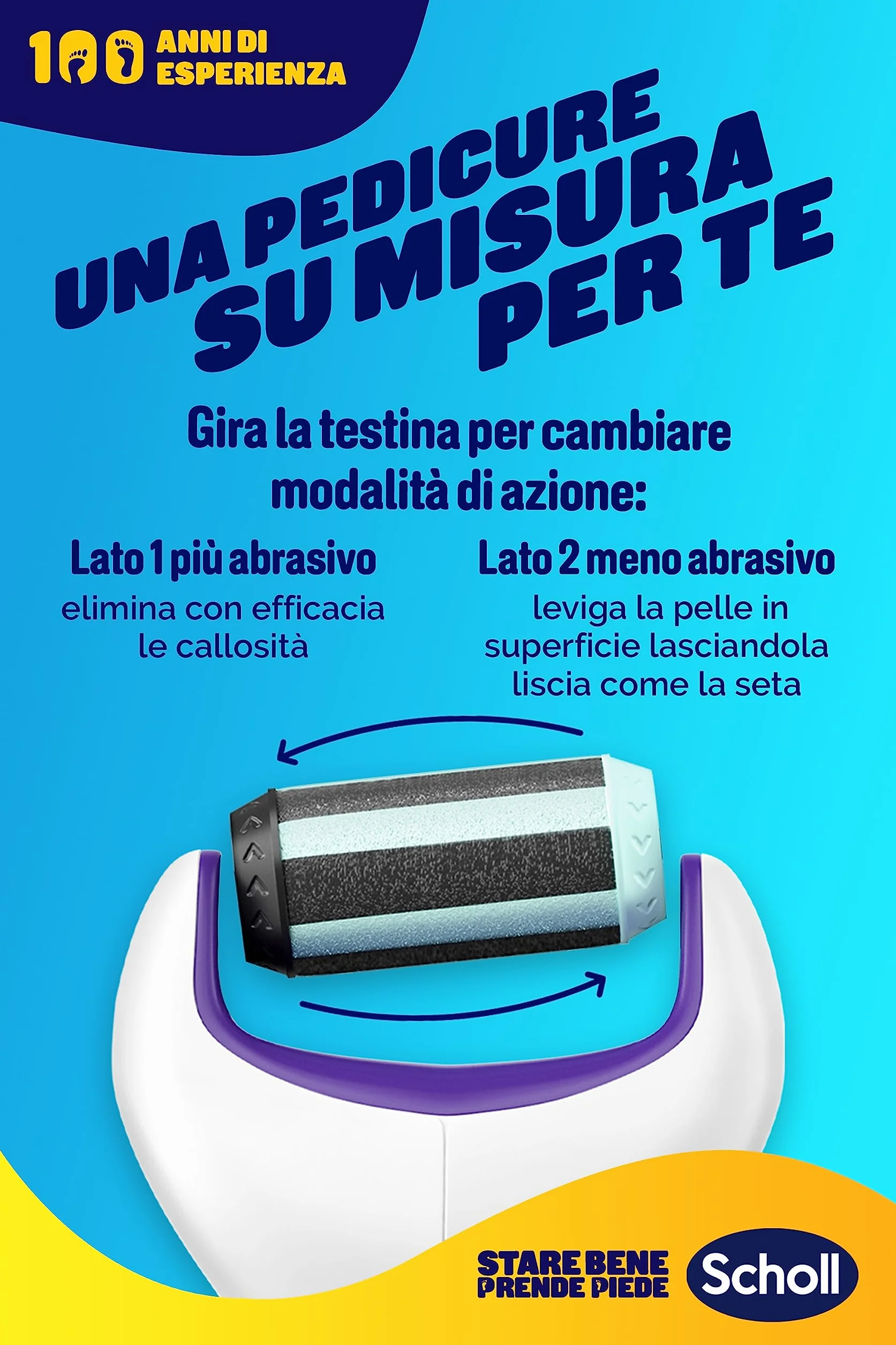 Scholl Expertcare 3198213 Pilnik, Biały/Fioletowy, 1 Sztuka