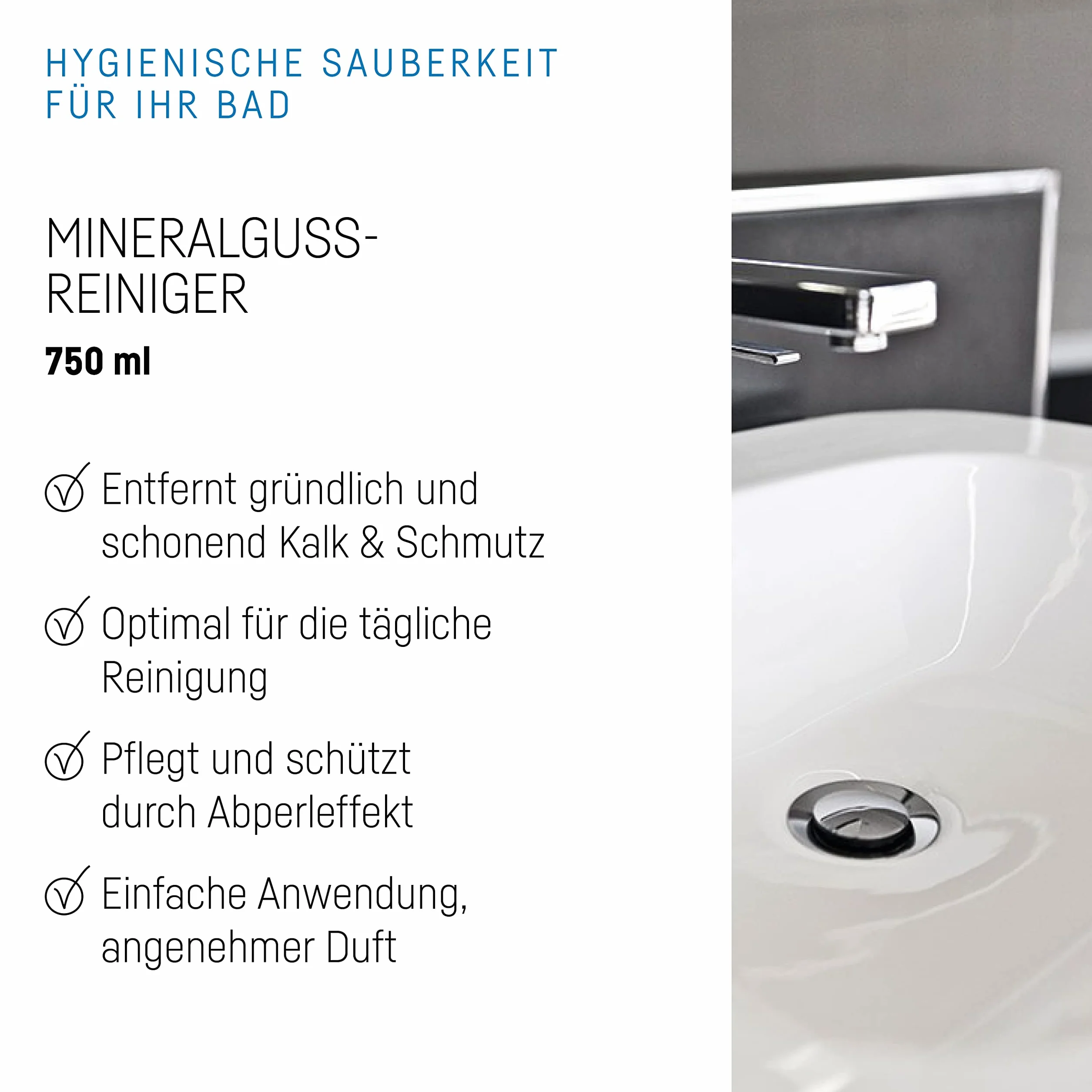 Cramer Środek do czyszczenia i pielęgnacji powierzchni z odlewu mineralnego, butelka z rozpylaczem 750 ml, 10,5 x 5,7 cm, naturalne składniki, 66126 3