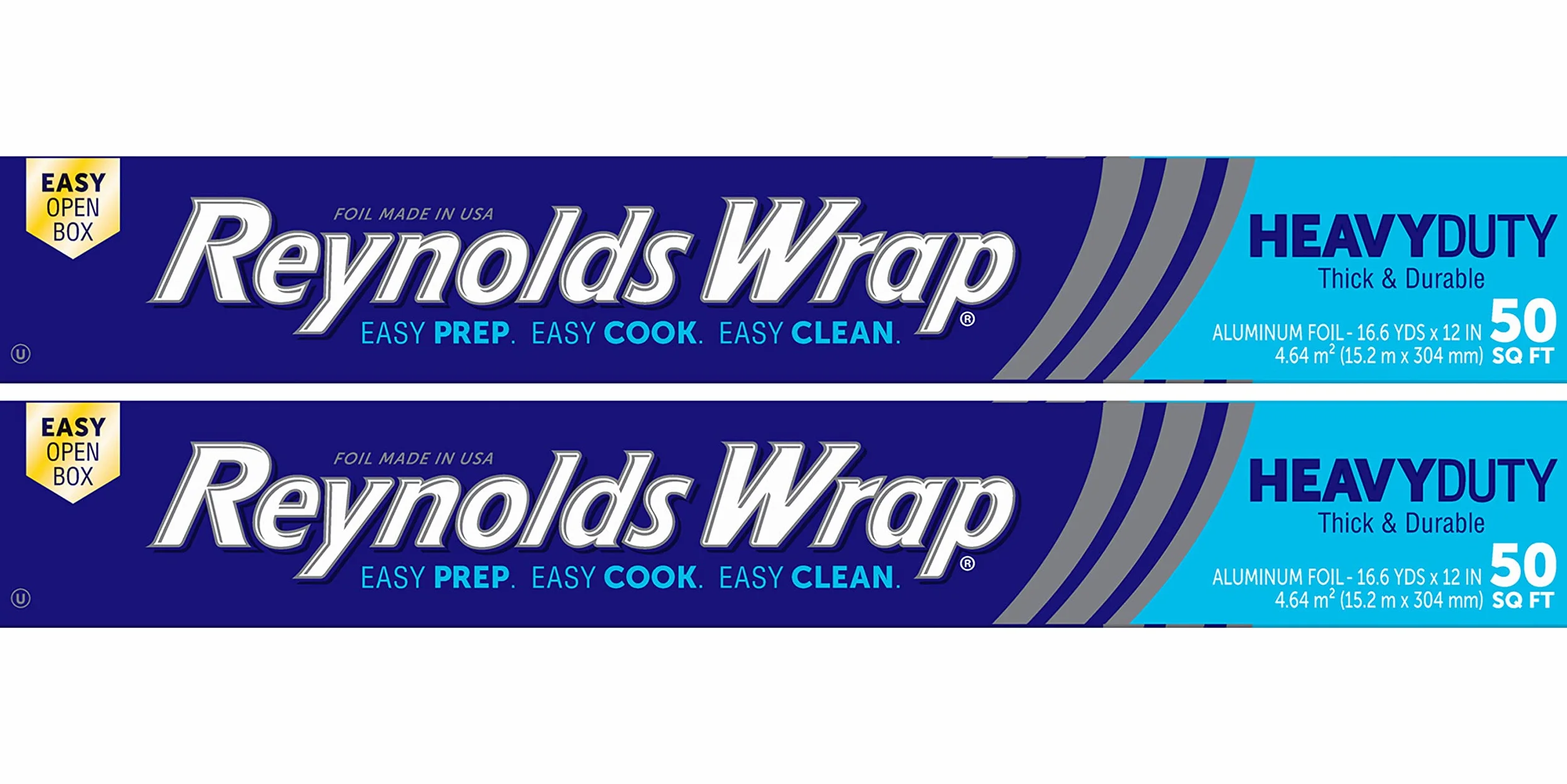 Reynolds Wrap Folia aluminiowa wytrzymała 50 m2 2 sztuki