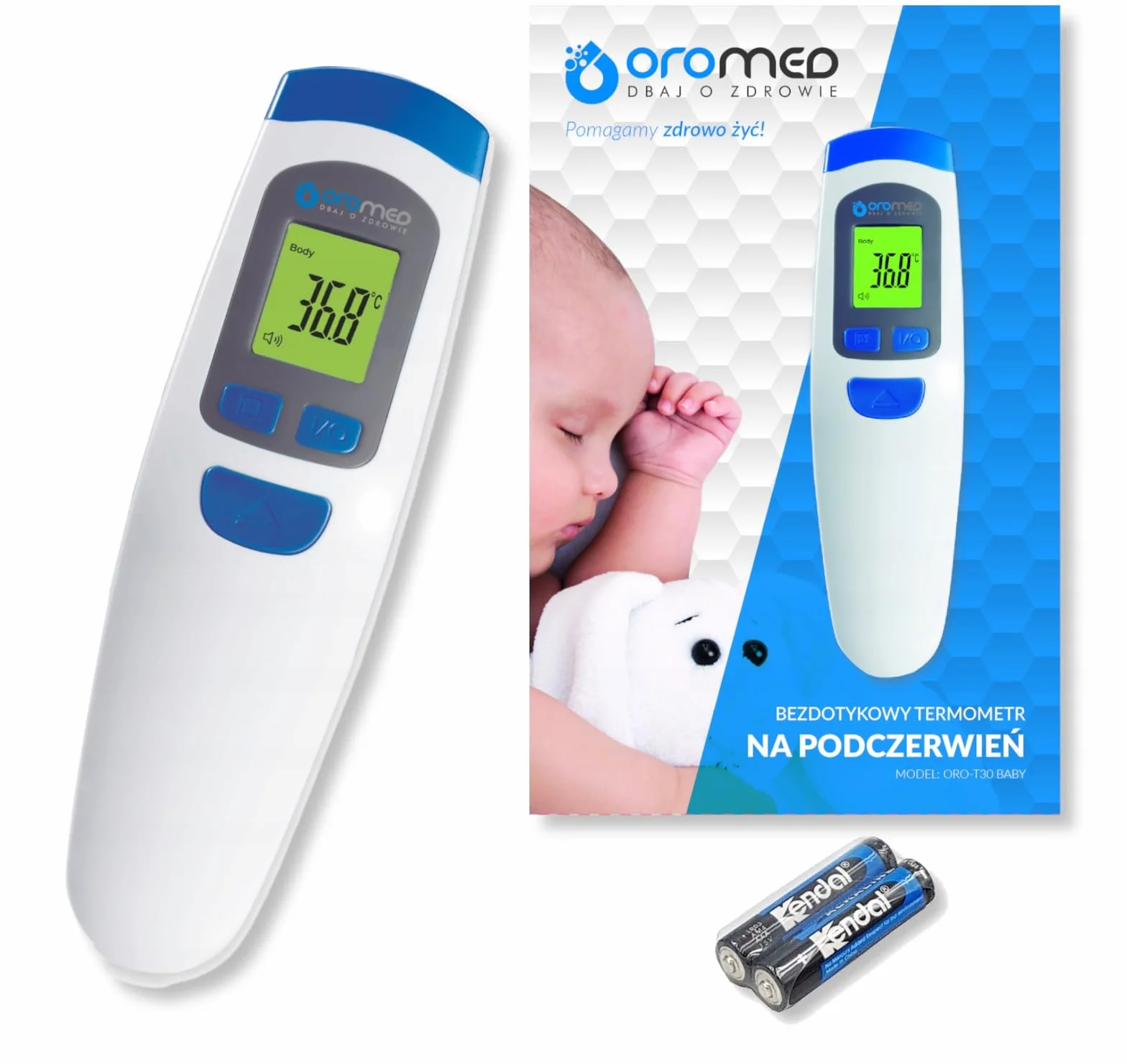 Termometr elektroniczny bezdotykowy na podczerwień Oromed ORO-T30 Baby