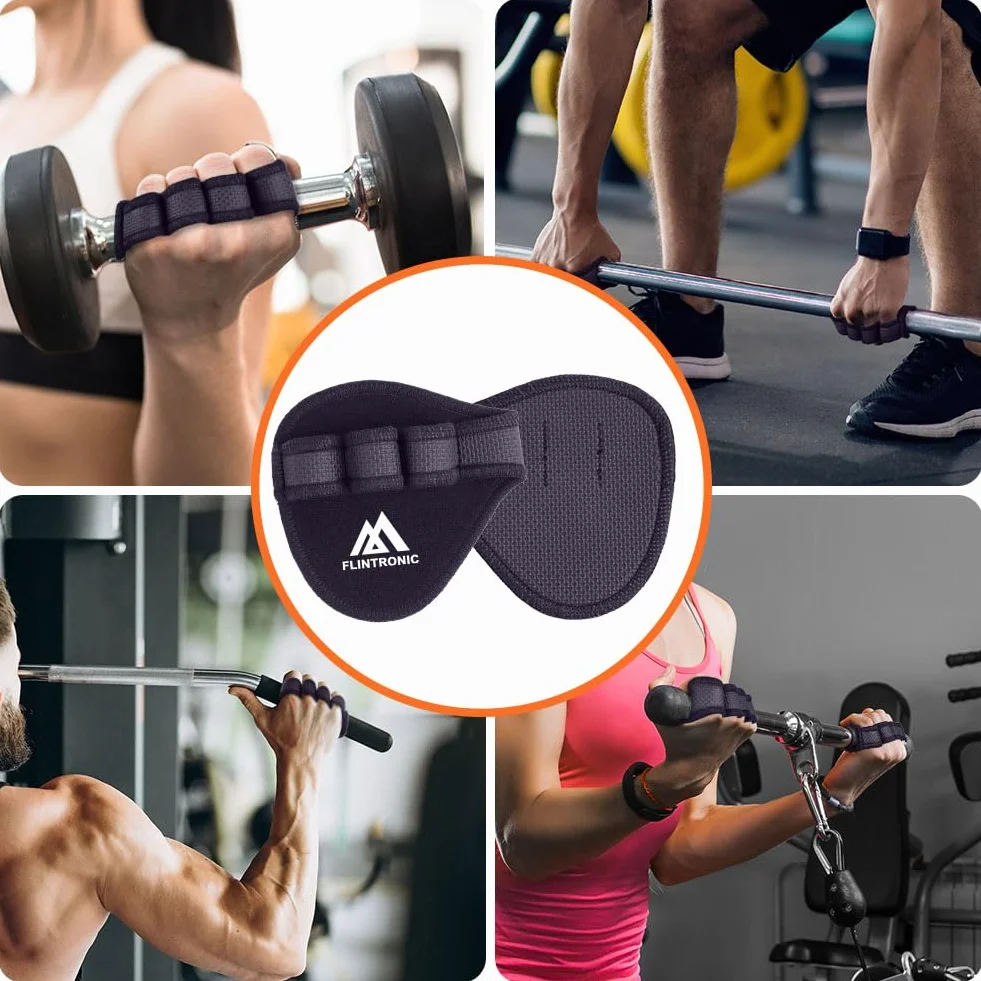 Flintronic Podkładki do ćwiczeń fitness antypoślizgowe neoprenowe 4 pętelki na palce