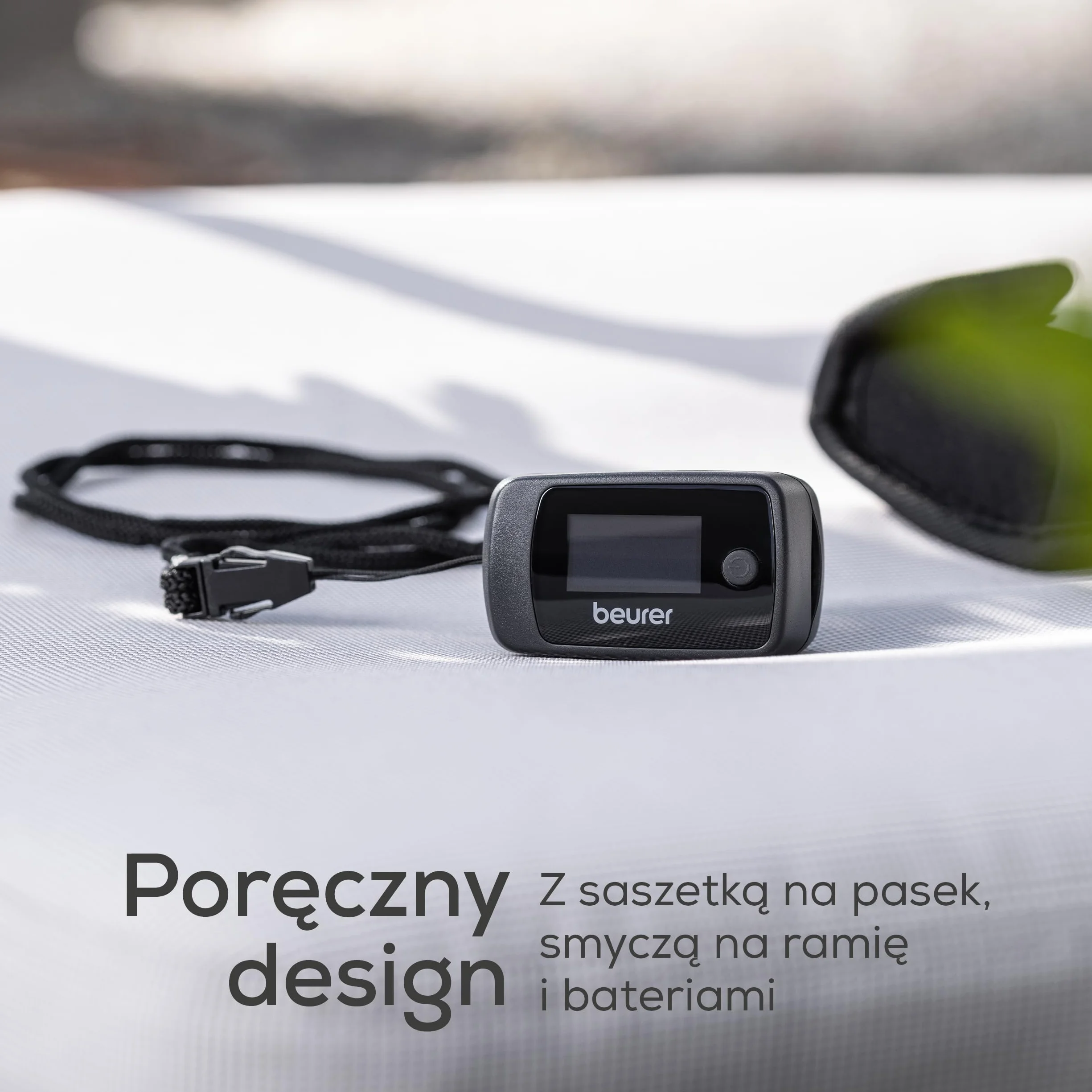 Beurer PO 45 pulsoksymetr, pomiar nasycenia tlenem (SpO2), częstości akcji serca (tętna) i wskaźnika perfuzji (PI), bezbolesne zastosowanie, kolorowy wyświetlacz, 1 sztuka (opakowanie 1)