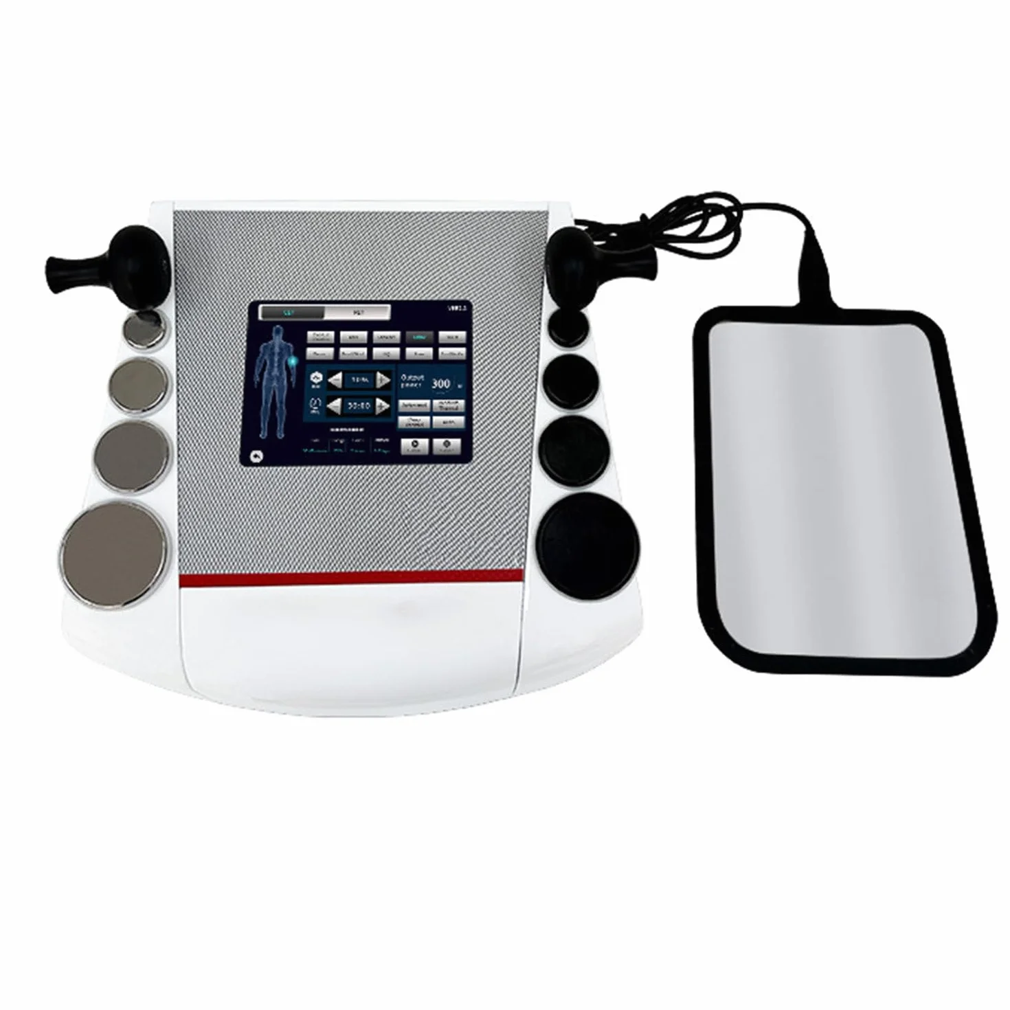 Urządzenie Tecar Therapy Diathermy, 300~448KHz Urządzenie do terapii bólu ciała, 4 regulowane tryby, do łagodzenia bólu mięśni, dogłębna redukcja cellulitu