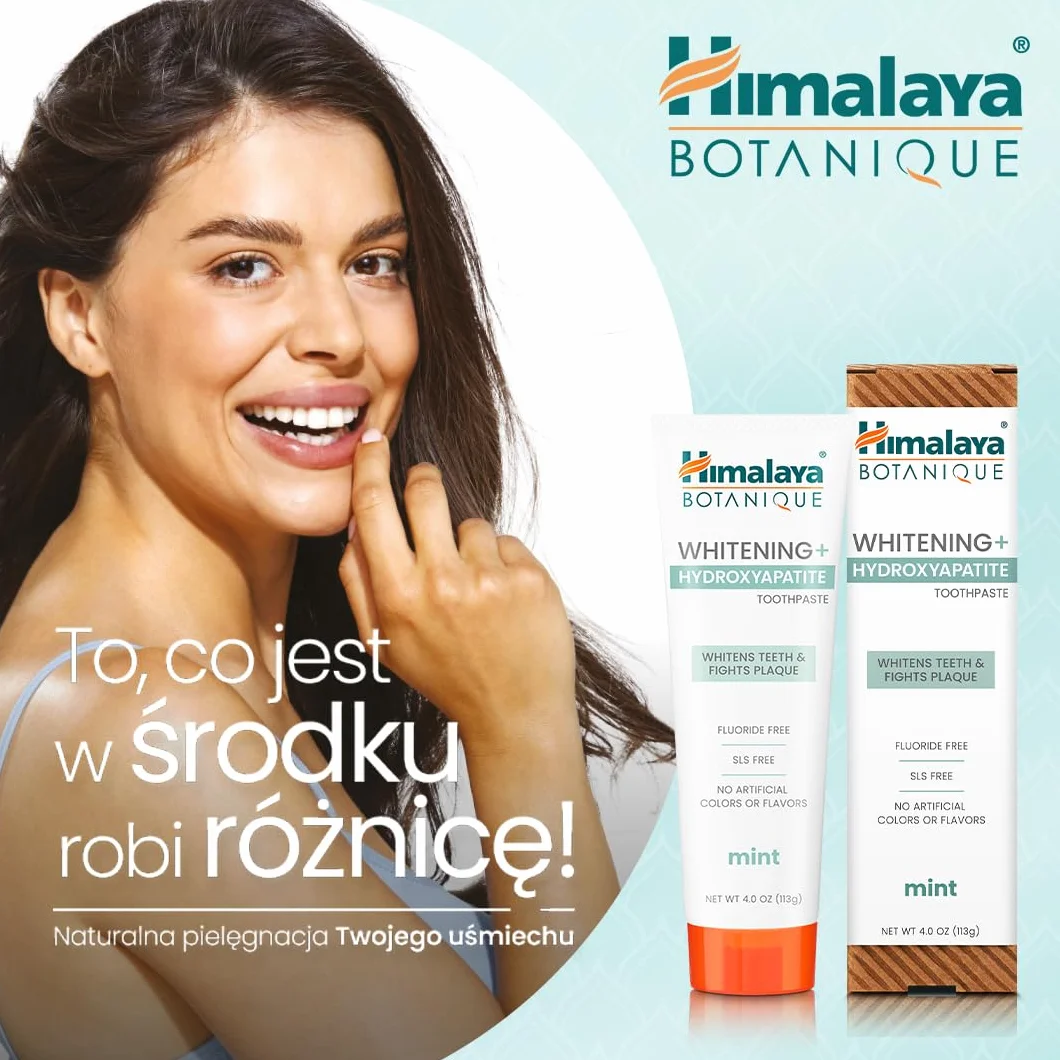Himalaya Botanique Wybielająca hydroksyapatytowa pasta do zębów 113g