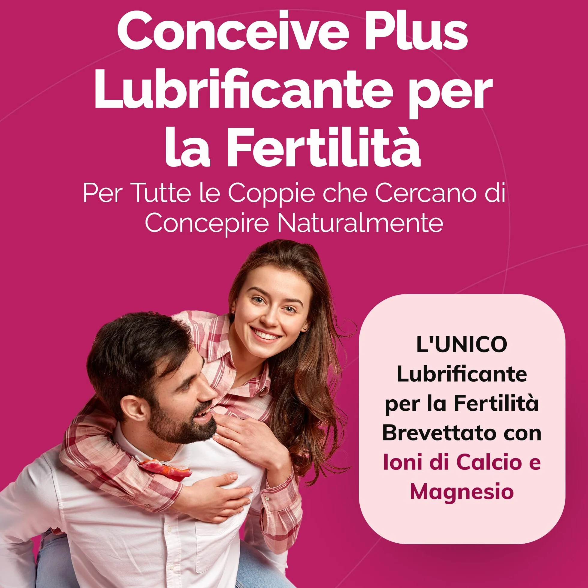 CONCEIVE PLUS lubrykant płodności dla kobiet | Jony wapnia + magnezu | Stosuj podczas próby zajścia w ciążę | Nawilżacz dopochwowy (8x4g aplikatorów)