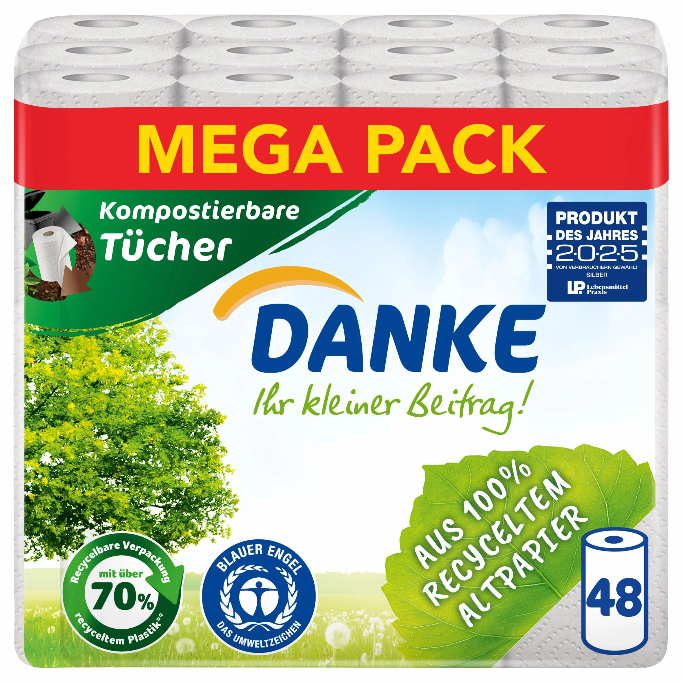 Danke Rolka kuchenna Mega Pack 48 rolek x 45 arkuszy
