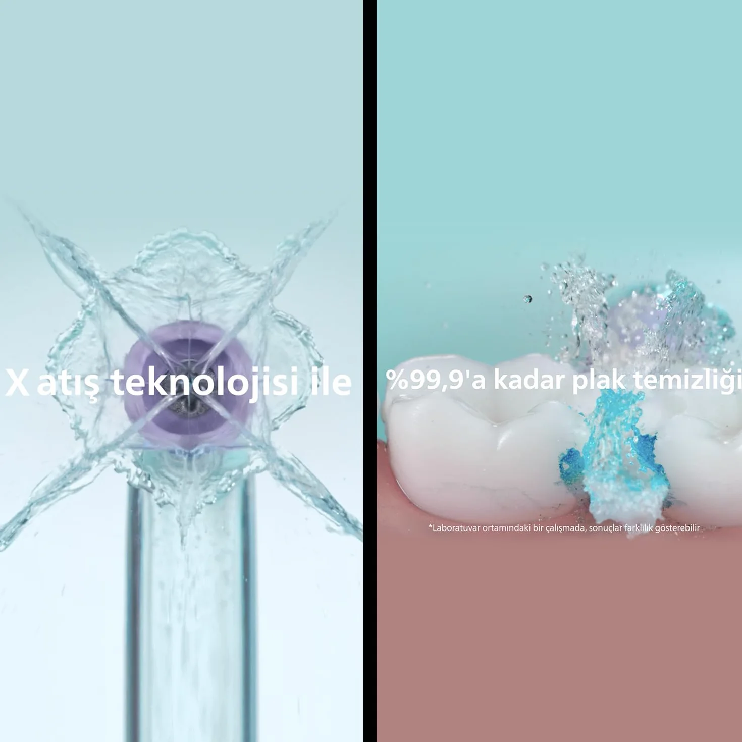 Nasadka irygatora doustnego Philips Sonicare Quad Stream F3, dwie sztuki — do czyszczenia przestrzeni między zębami za pomocą urządzenia bezprzewodowego Philips Sonicare Power Flosser model HX3062/00