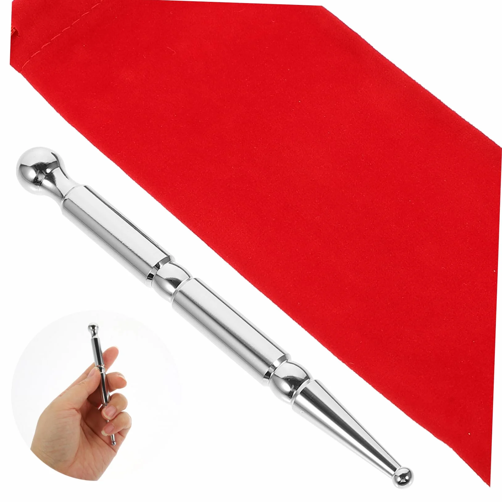 Pen Do Akupresury z Podwójną Głowicą Metalowy Masażer Do Tkanek Głębokich Skuteczny Przy Bólu Głowy i Mięśni Idealny Twarzy i Ciała