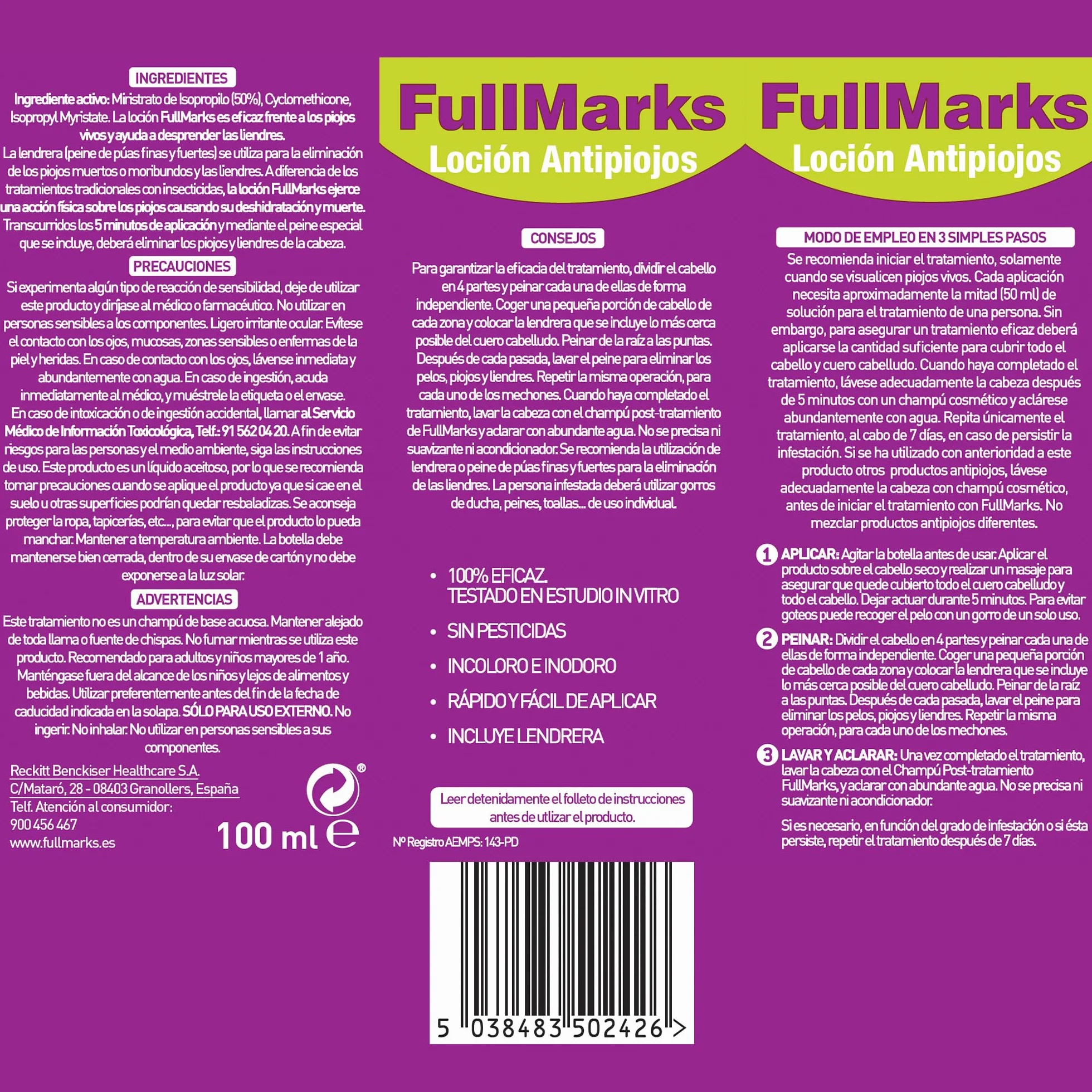 Fullmarks Anti Parasitic Solution 100 ml