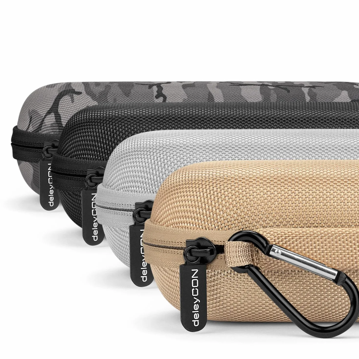 deleyCON Hardcase Etui Podróżne Torba na Szczoteczkę do Zębów Golarkę Kosmetyki - Czarny