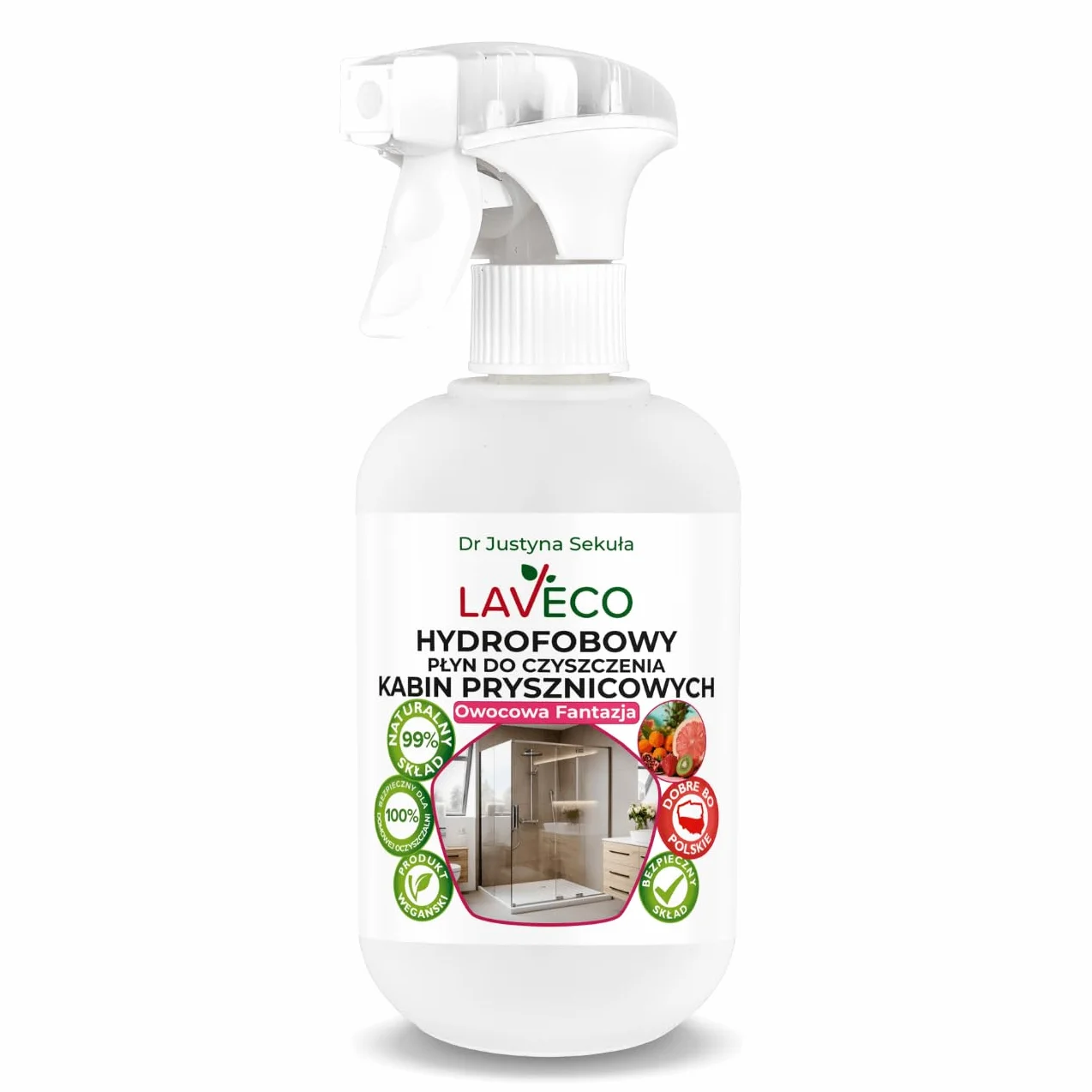 Hydrofobowy płyn do czyszczenia kabin prysznicowych 0,5 l