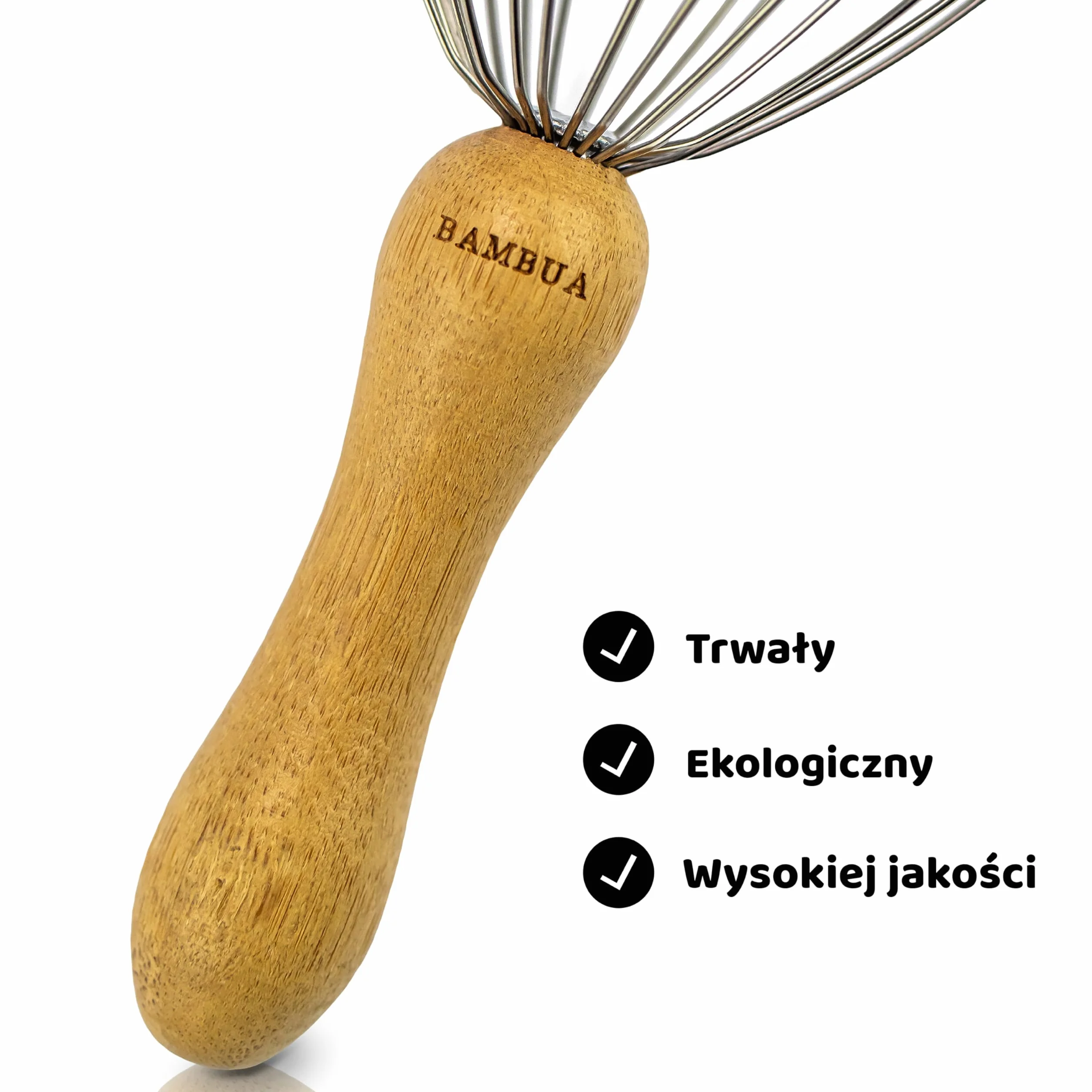 BAMBUA - Wspinacz do masażu głowy z 24 palcami - Rączka bambusowa - Wykonany z bambusa Moso - Premium urządzenie do masażu głowy dla zrównoważonych uczuć relaksu - Idealny na prezent