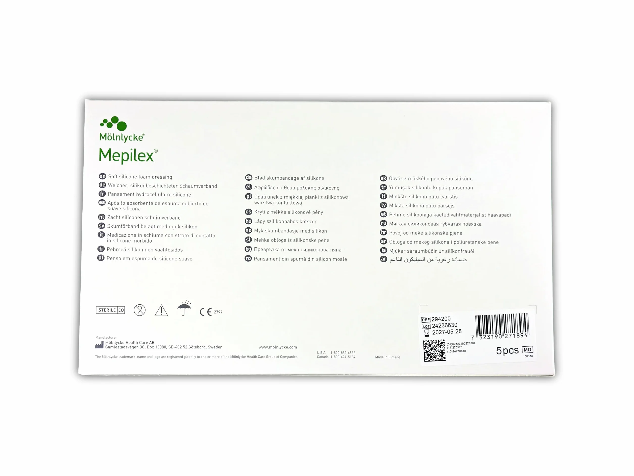 Mepilex opatrunek na ranę 10x20 cm 5 szt