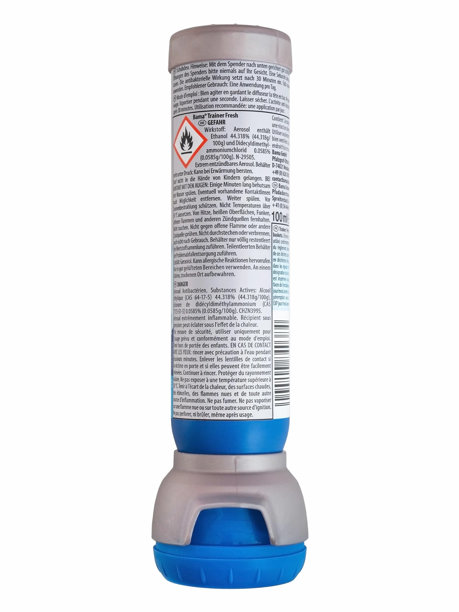 Dezodorant Odświeżający do Butów Spray Neutralizujący Zapachy Zestaw 2x 100ml BAMA