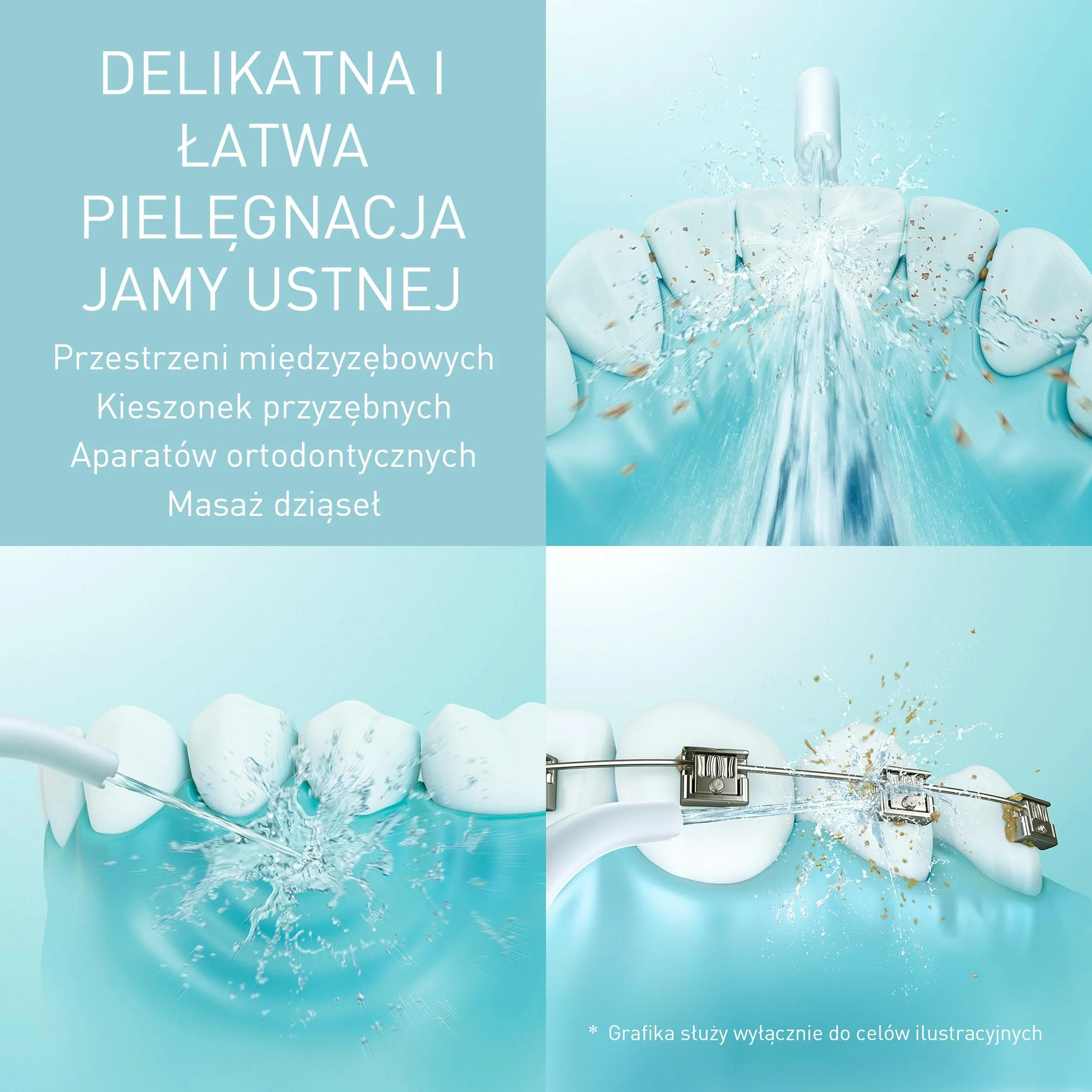 Panasonic EW-DJ26-V303 Irygator do jamy ustnej 200 ml IPX7 5 ustawień ciśnienia fioletowy