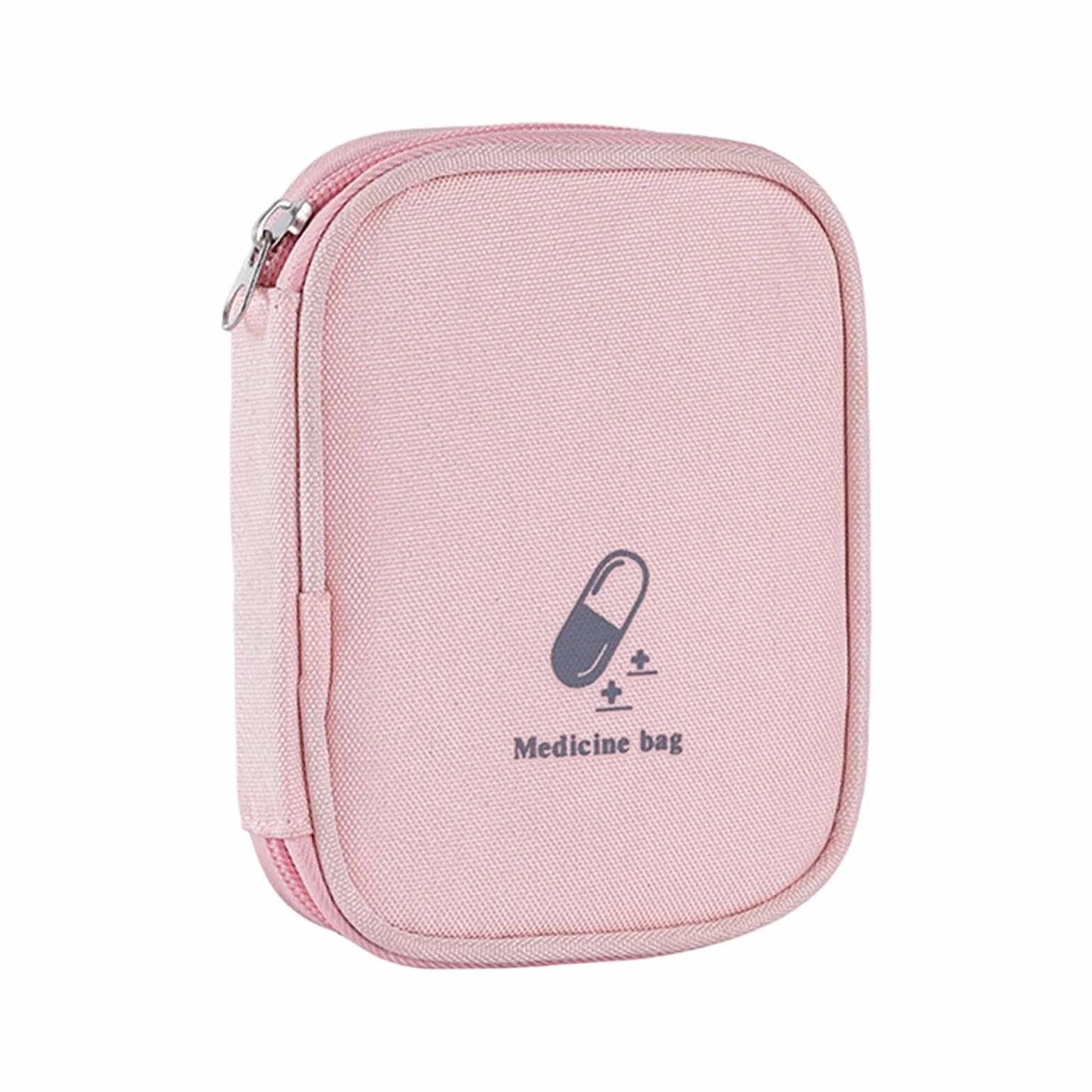 Przenośna mini torba pierwszej pomocy pusta mała torba podróżna na leki zamki błyskawiczne poręczna kieszeń na tabletki do podróży użytku domowego pusta torba, a